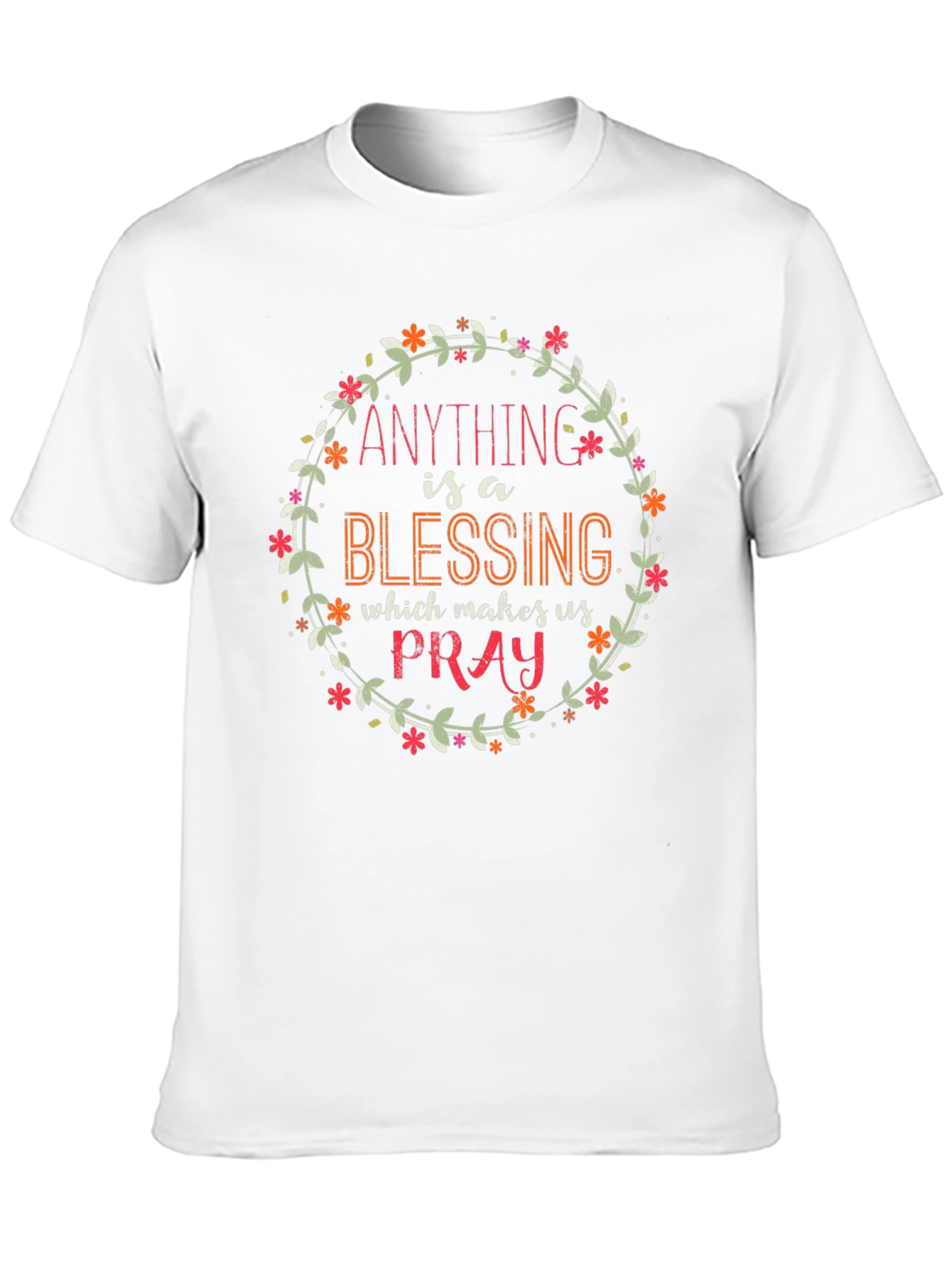 Floral Blessing T-Shirt - Inspirational Graphic Tee