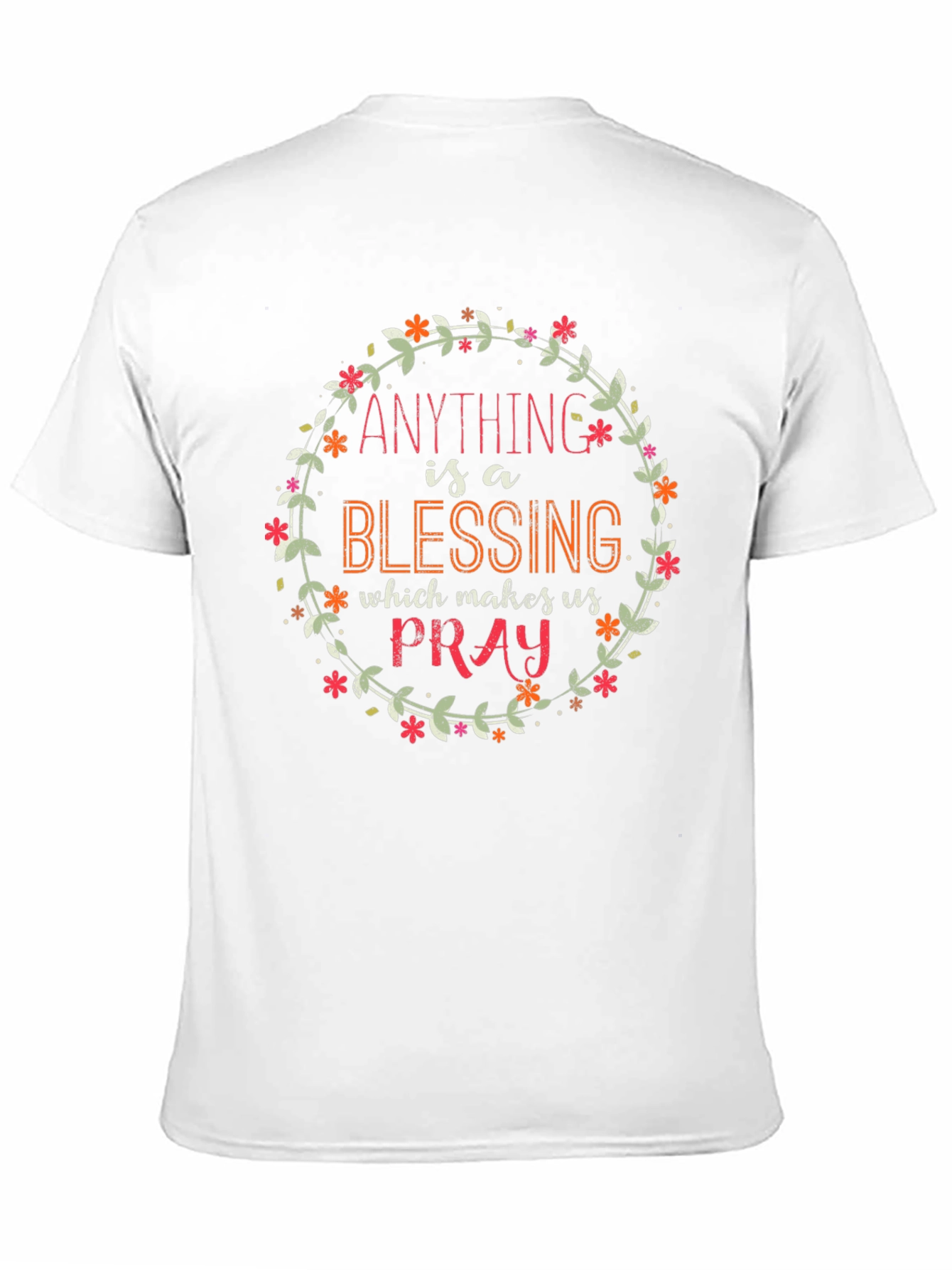 Floral Blessing T-Shirt - Inspirational Graphic Tee