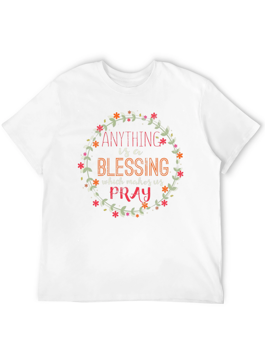 Floral Blessing T-Shirt - Inspirational Graphic Tee