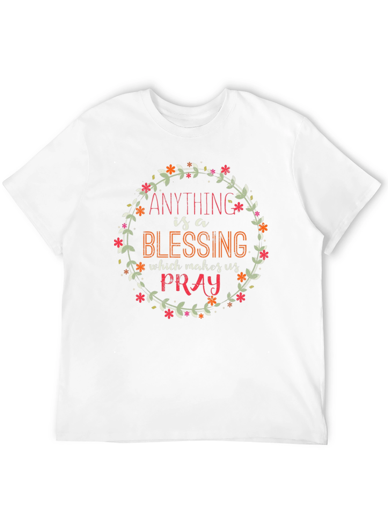 Floral Blessing T-Shirt - Inspirational Graphic Tee