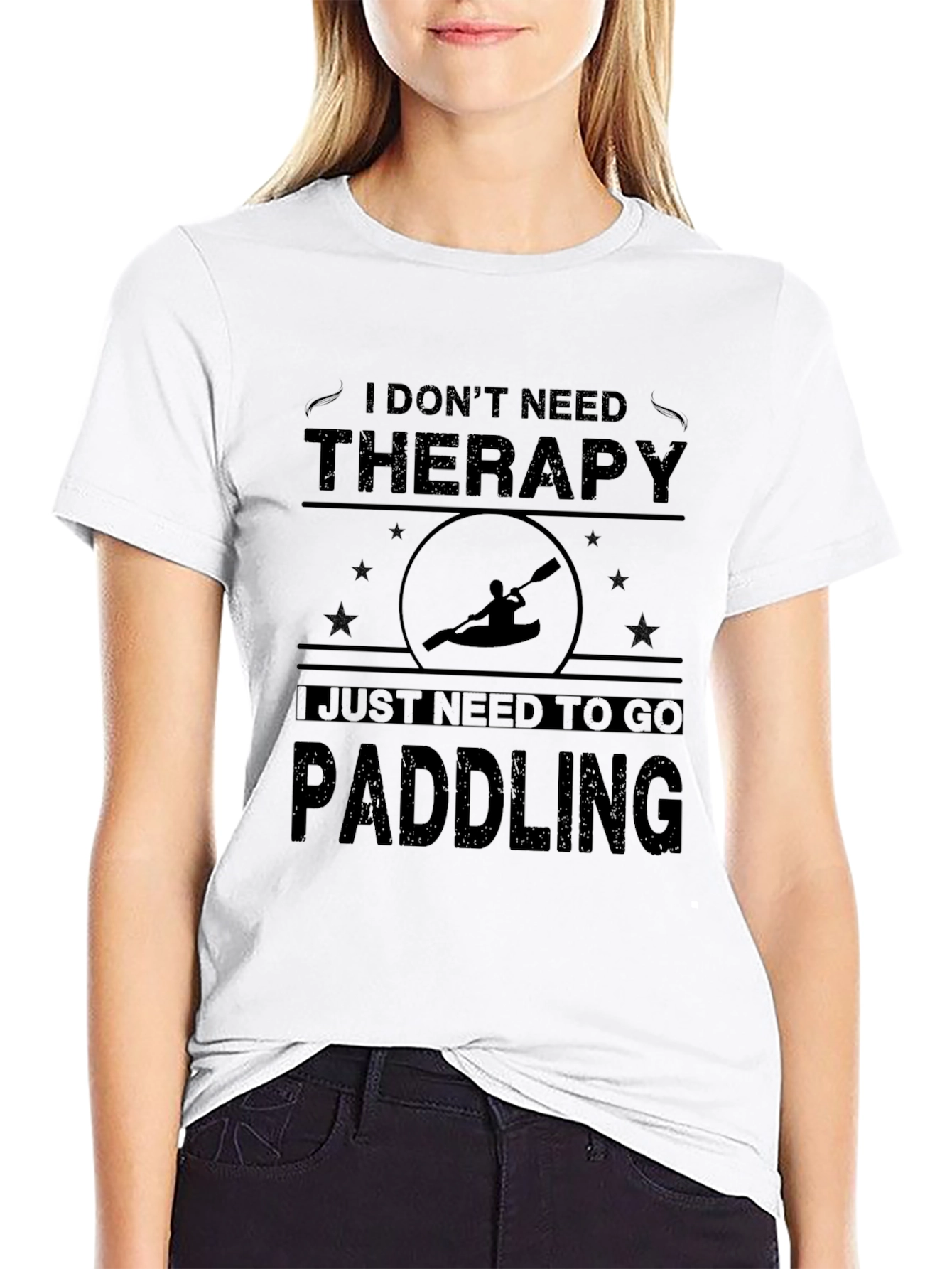 Paddling Therapy Tee - Kayak Lover Shirt