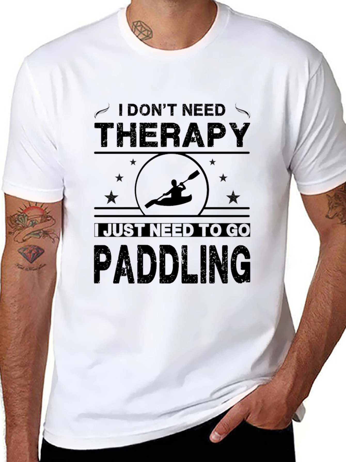 Paddling Therapy Tee - Kayak Lover Shirt