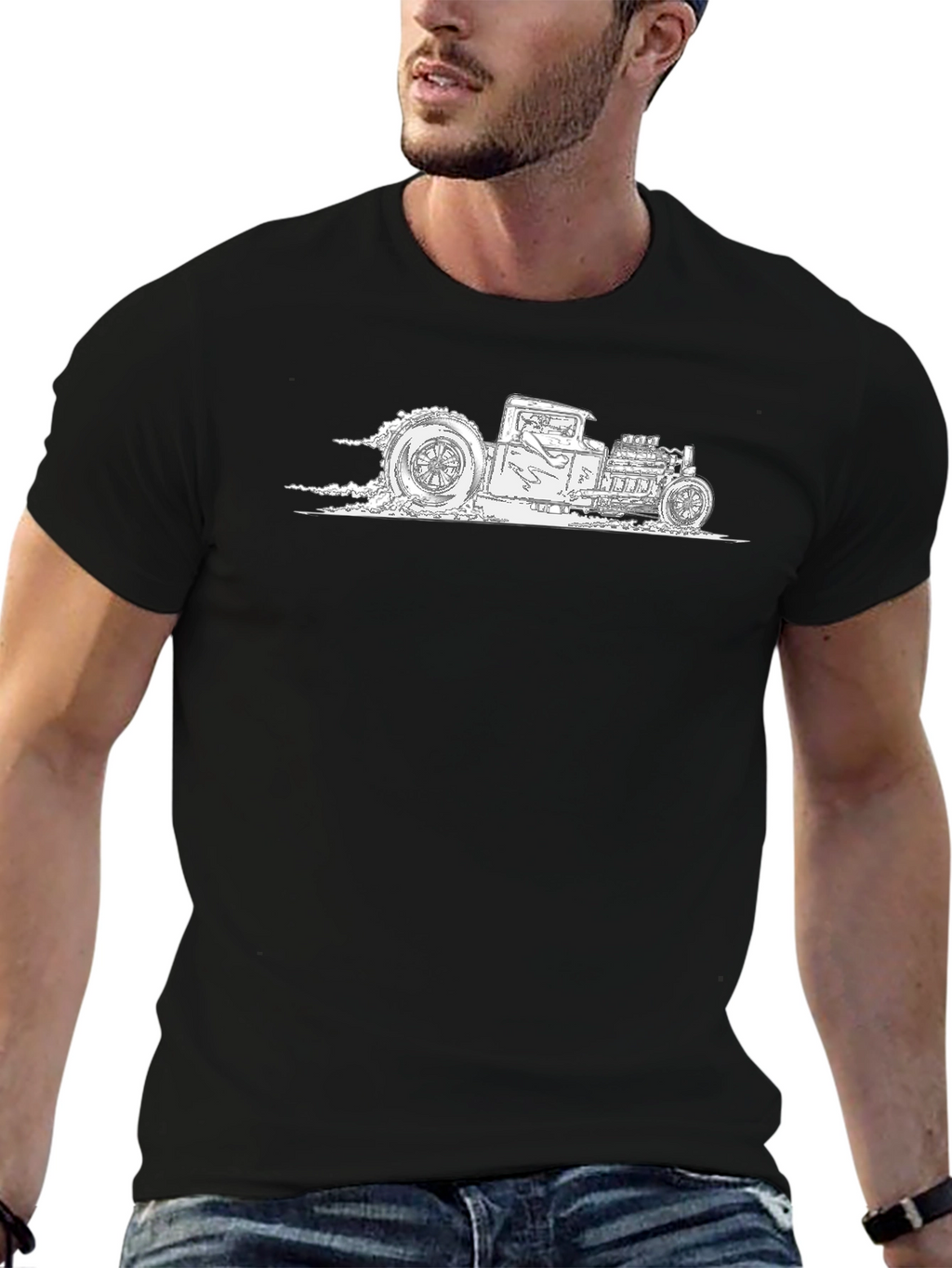 Cool Hot Rod Black T-Shirt
