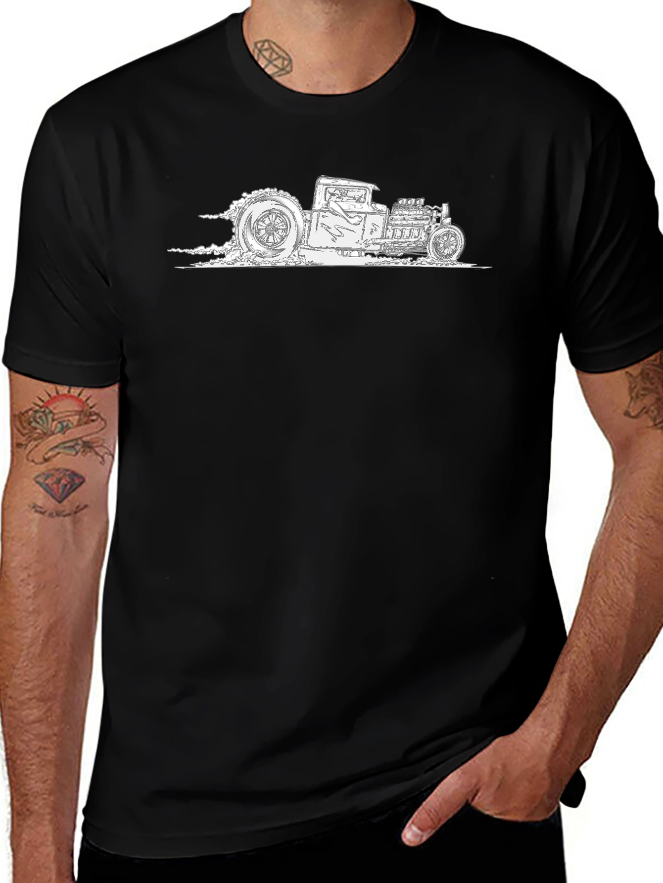 Cool Hot Rod Black T-Shirt