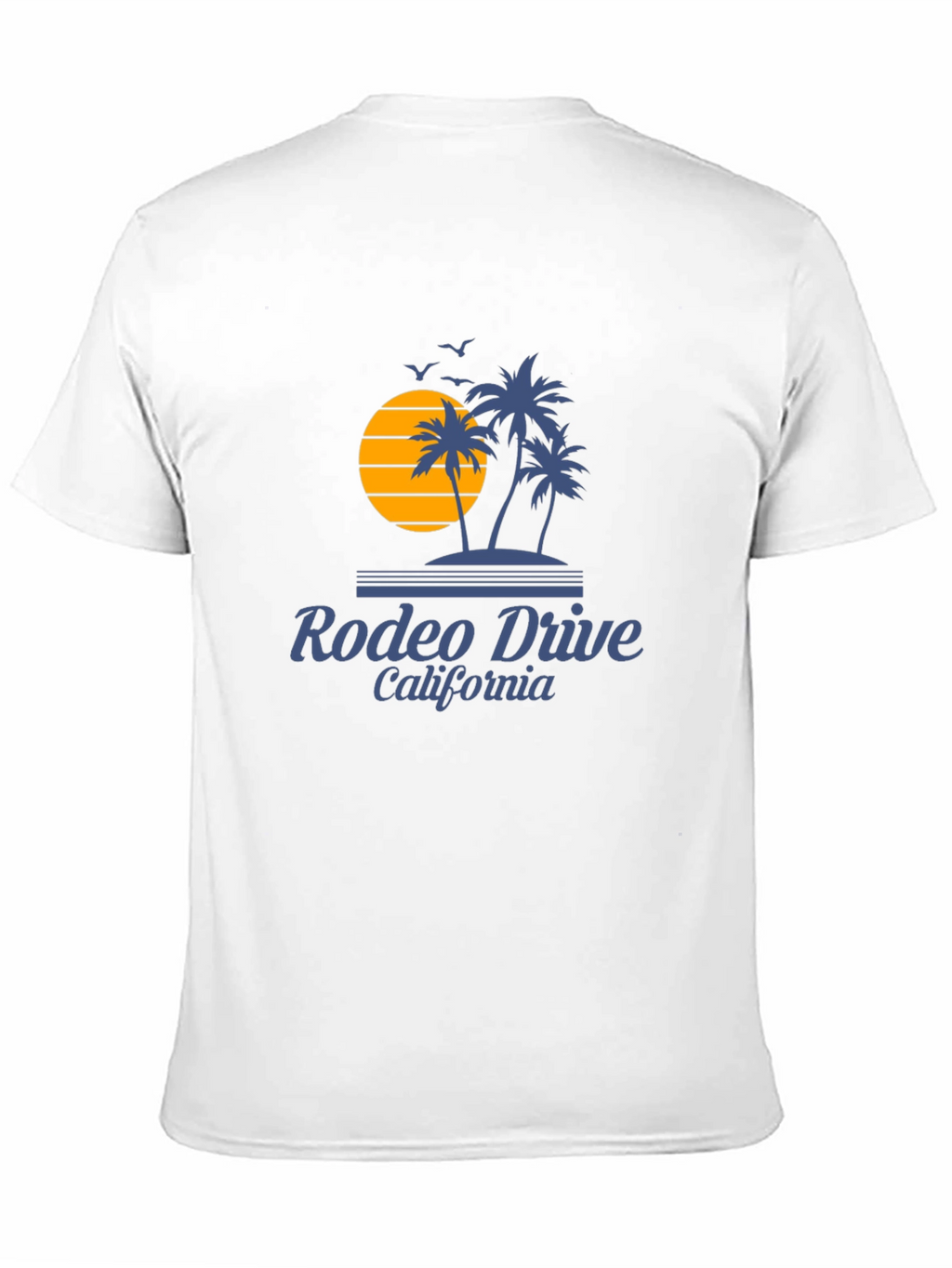 Rodeo Drive California Palm Tree Sunset Graphic Tee