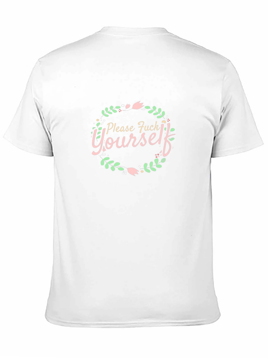 Please F Yourself Floral Wreath Tee