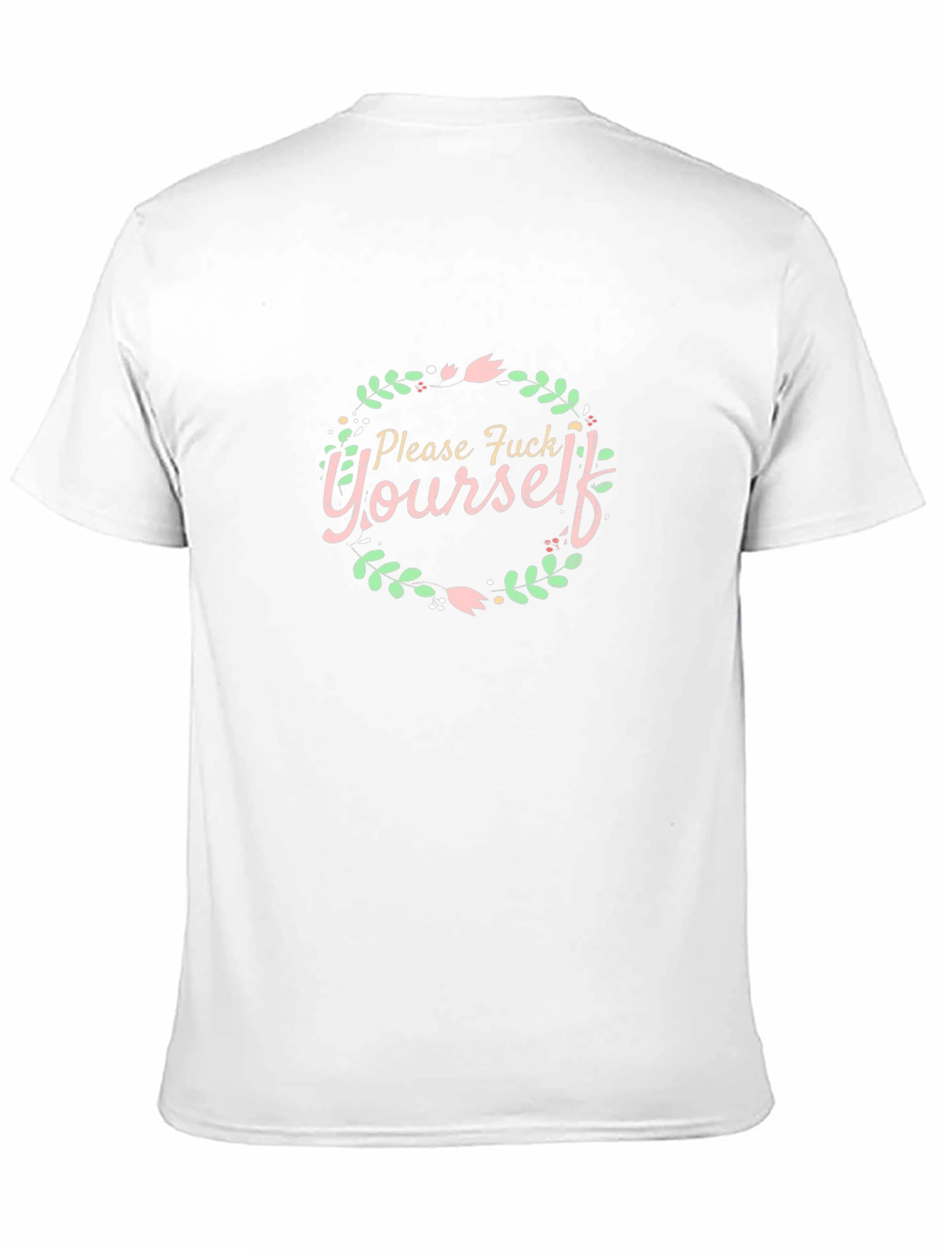 Please F Yourself Floral Wreath Tee