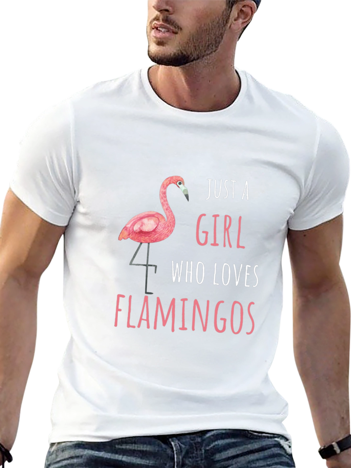 Just a Girl Who Loves Flamingos T-Shirt