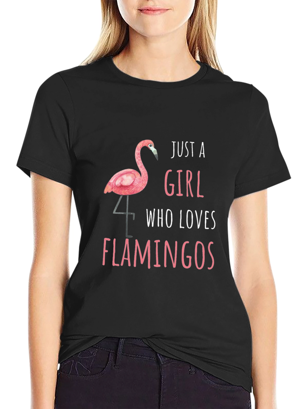 Just a Girl Who Loves Flamingos T-Shirt