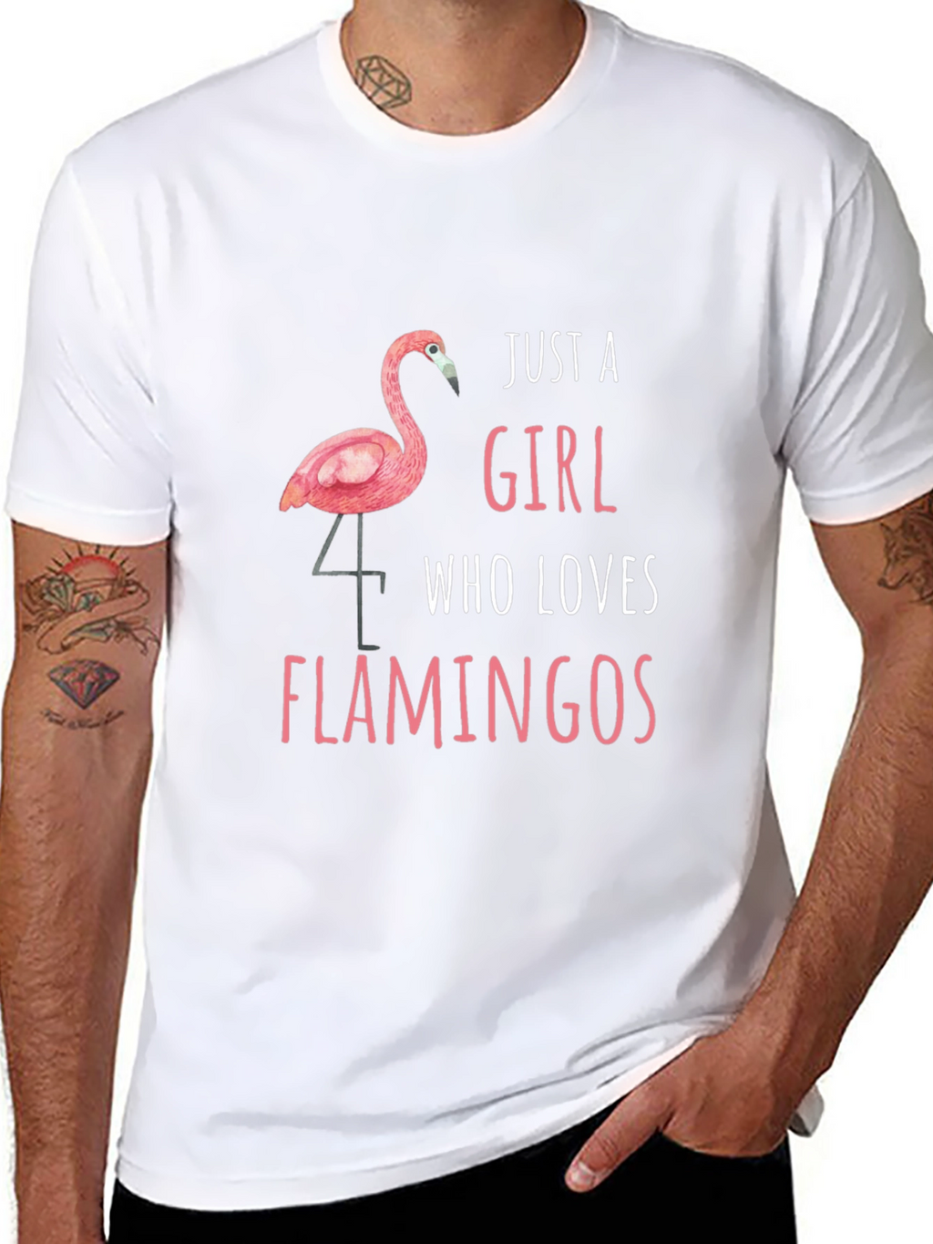 Just a Girl Who Loves Flamingos T-Shirt