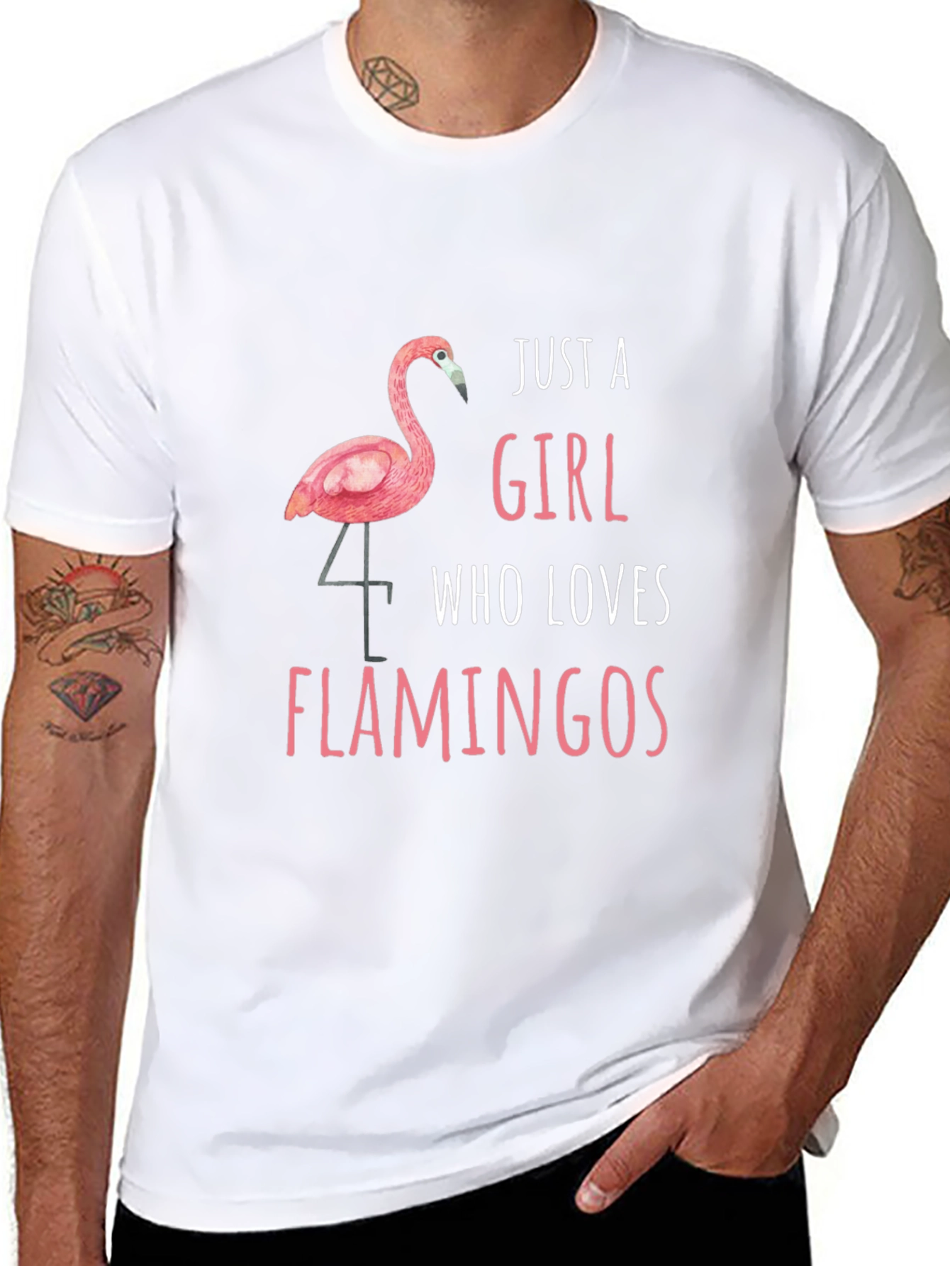 Just a Girl Who Loves Flamingos T-Shirt
