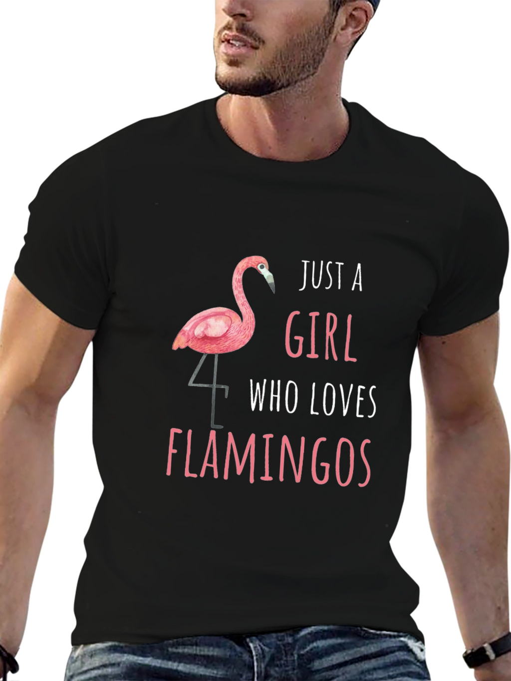Just a Girl Who Loves Flamingos T-Shirt
