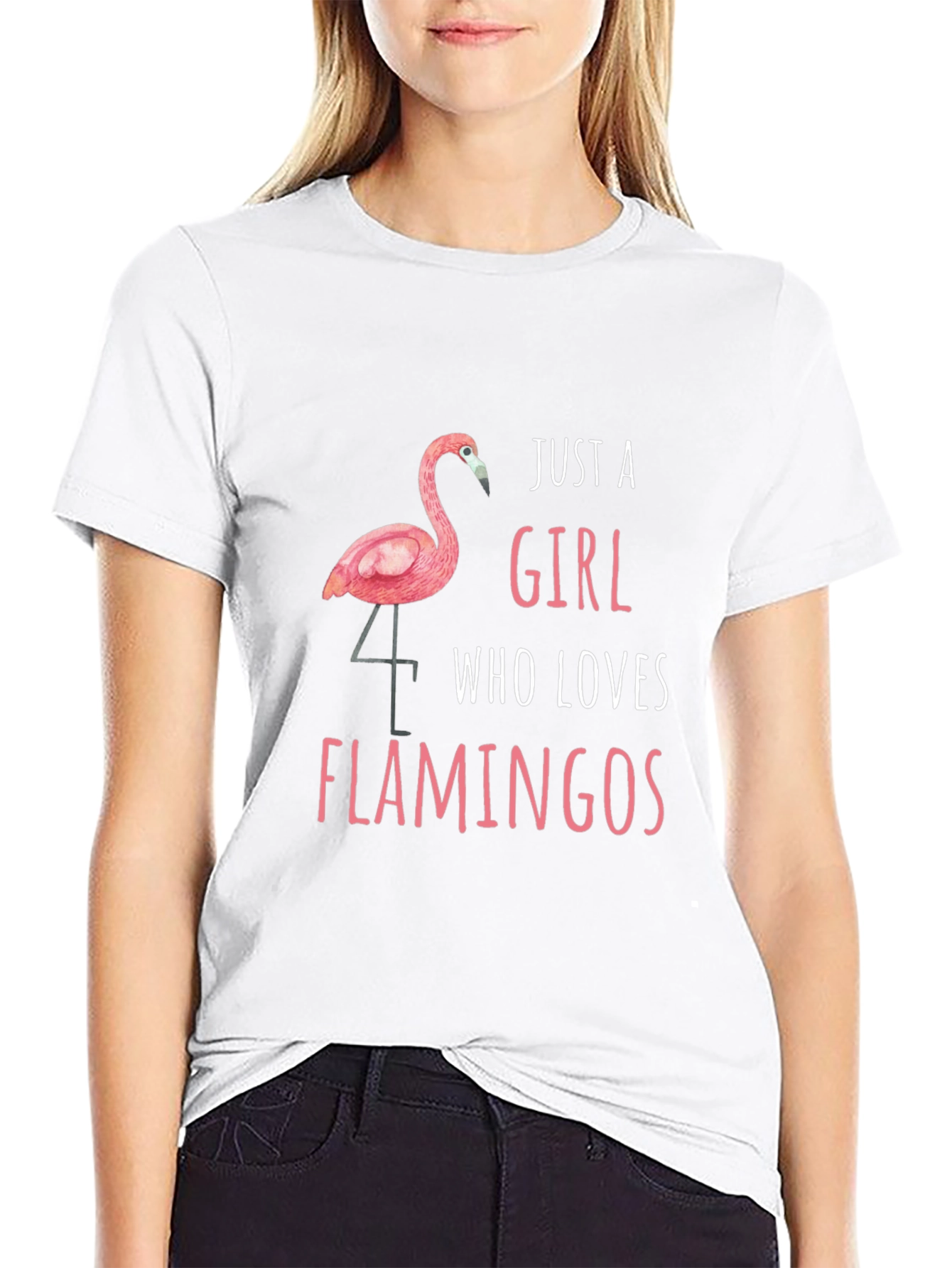 Just a Girl Who Loves Flamingos T-Shirt