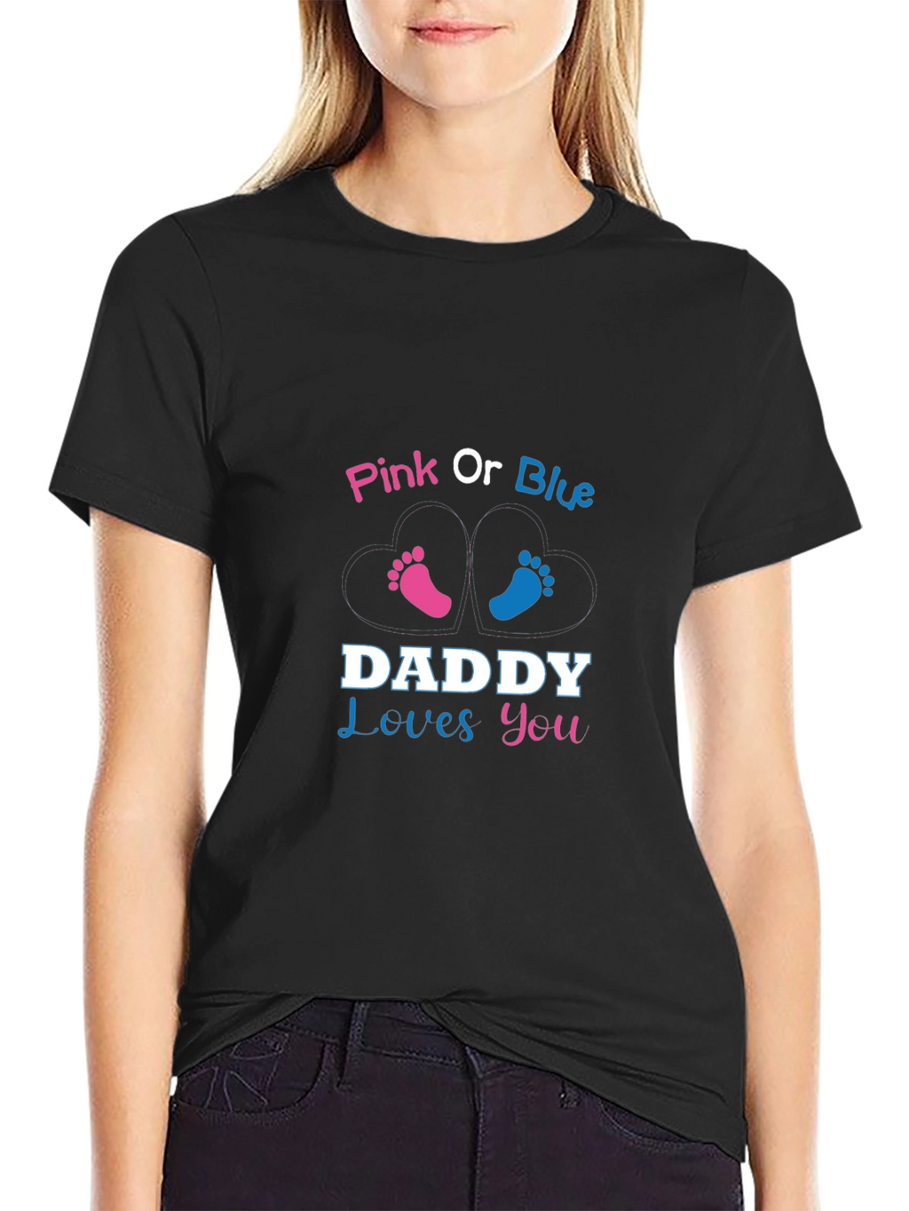 Pink or Blue Daddy Loves You T-Shirt