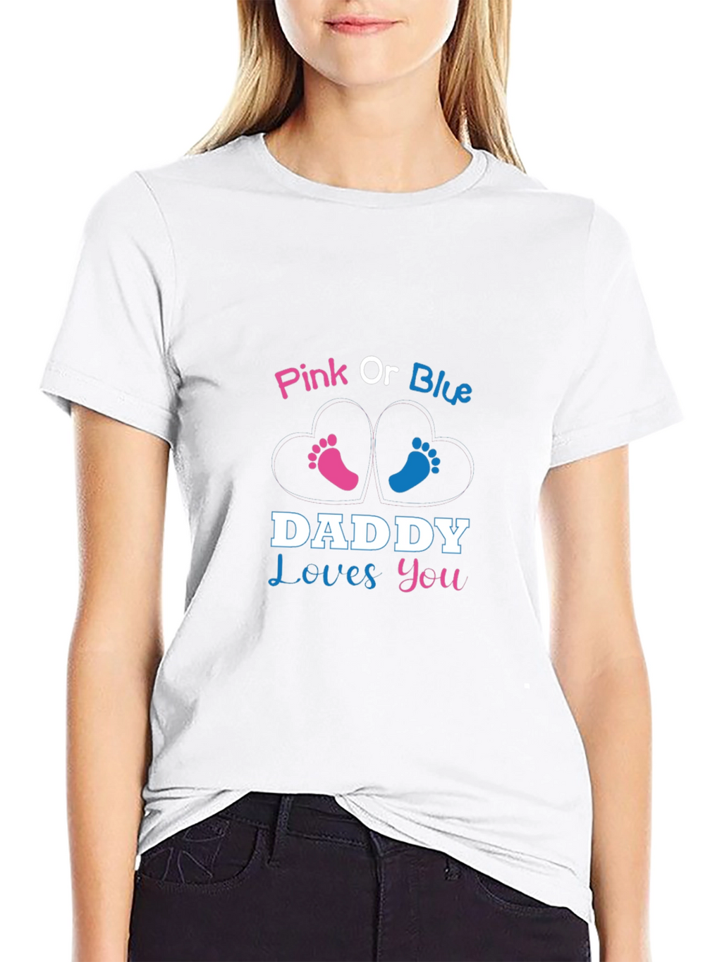 Pink or Blue Daddy Loves You T-Shirt