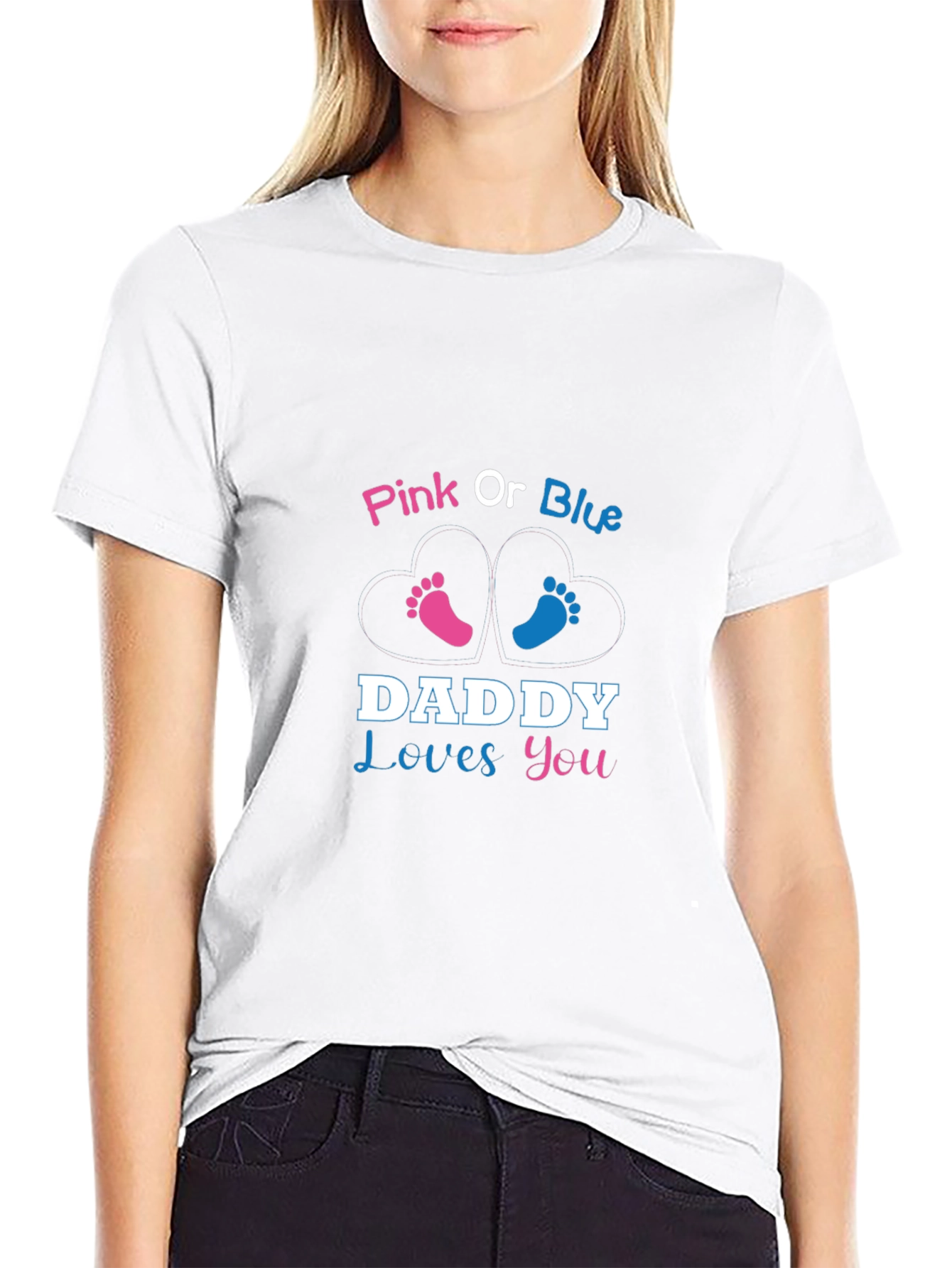 Pink or Blue Daddy Loves You T-Shirt