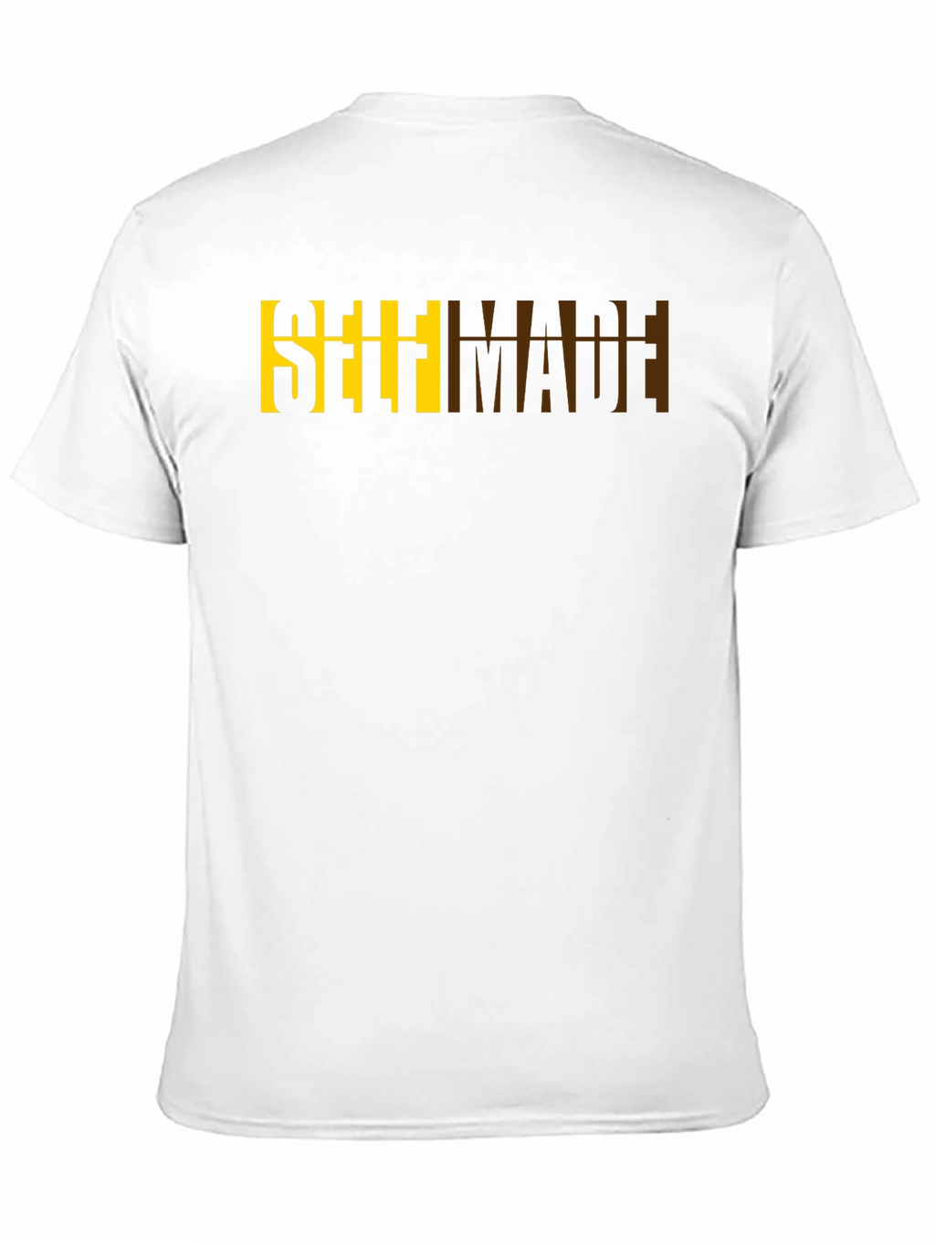 Self Made Graphic Print Black Cotton Tee