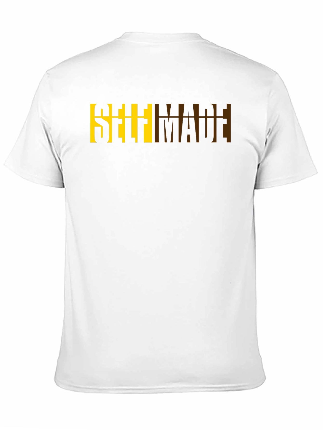 Self Made Graphic Print Black Cotton Tee