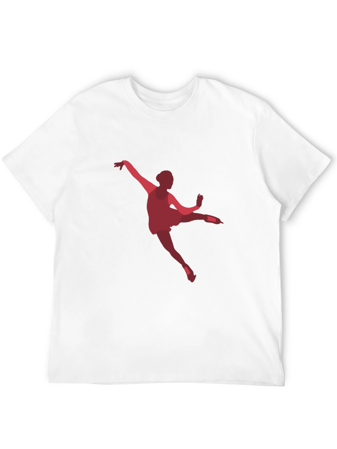Ballerina Graphic Tee - Black Cotton Casual T-Shirt