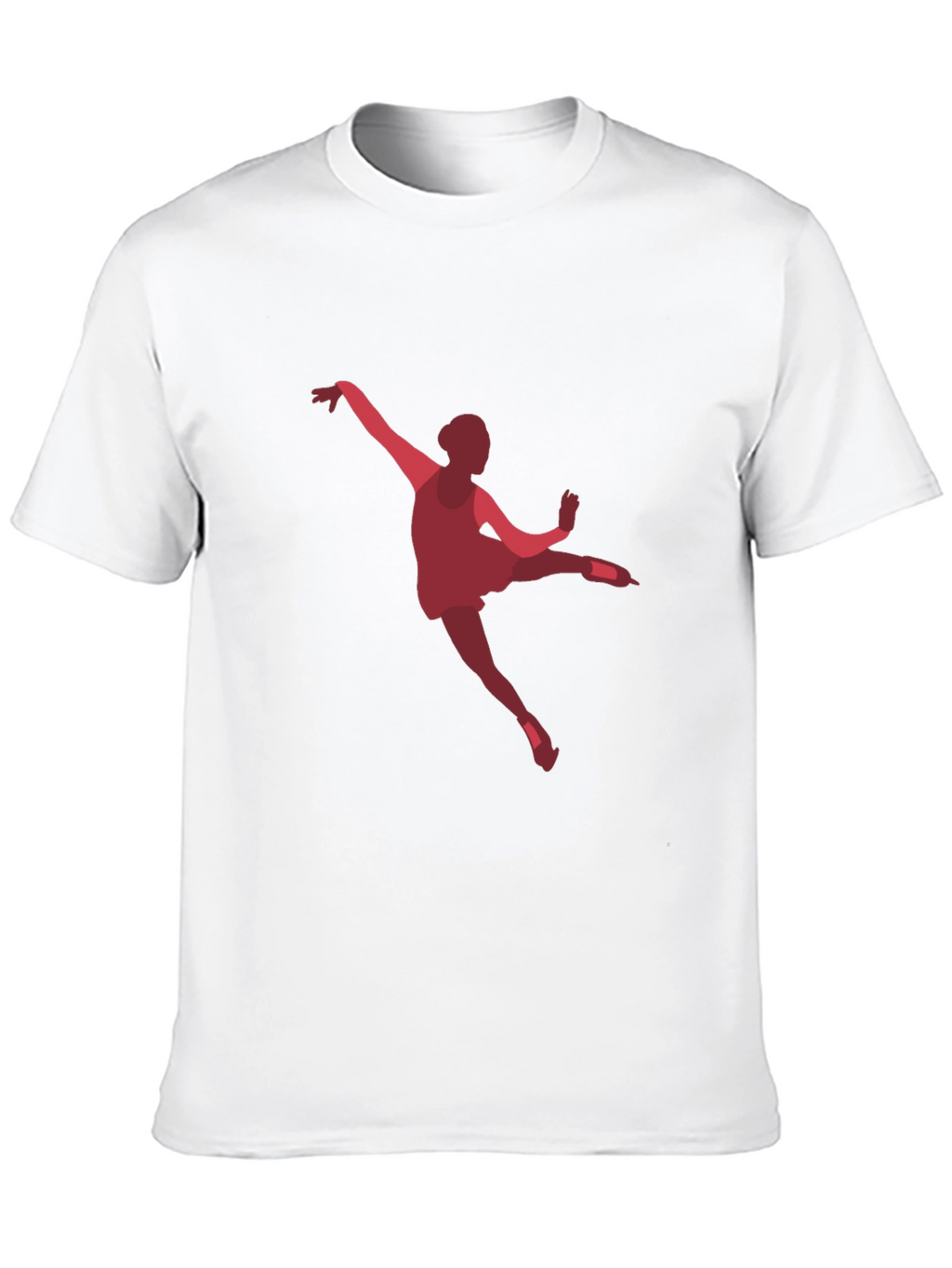 Ballerina Graphic Tee - Black Cotton Casual T-Shirt