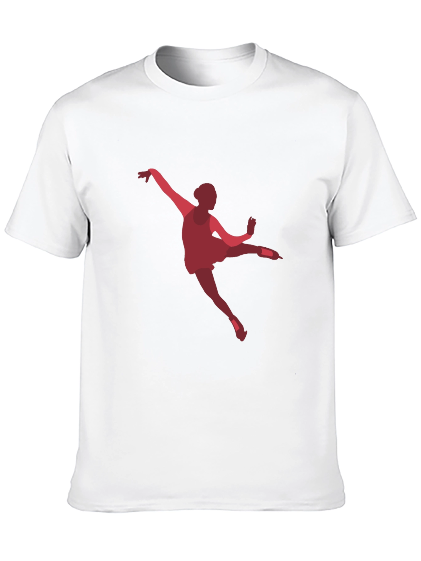 Ballerina Graphic Tee - Black Cotton Casual T-Shirt