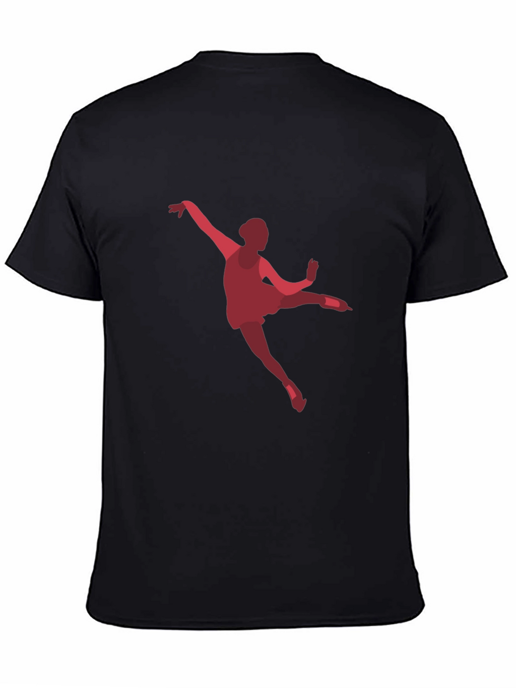 Ballerina Graphic Tee - Black Cotton Casual T-Shirt