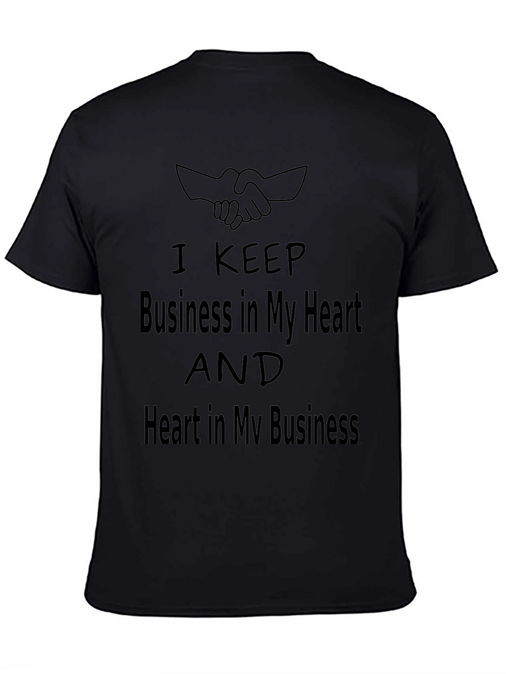 Business Heart Graphic Tee - Soft Cotton Comfort