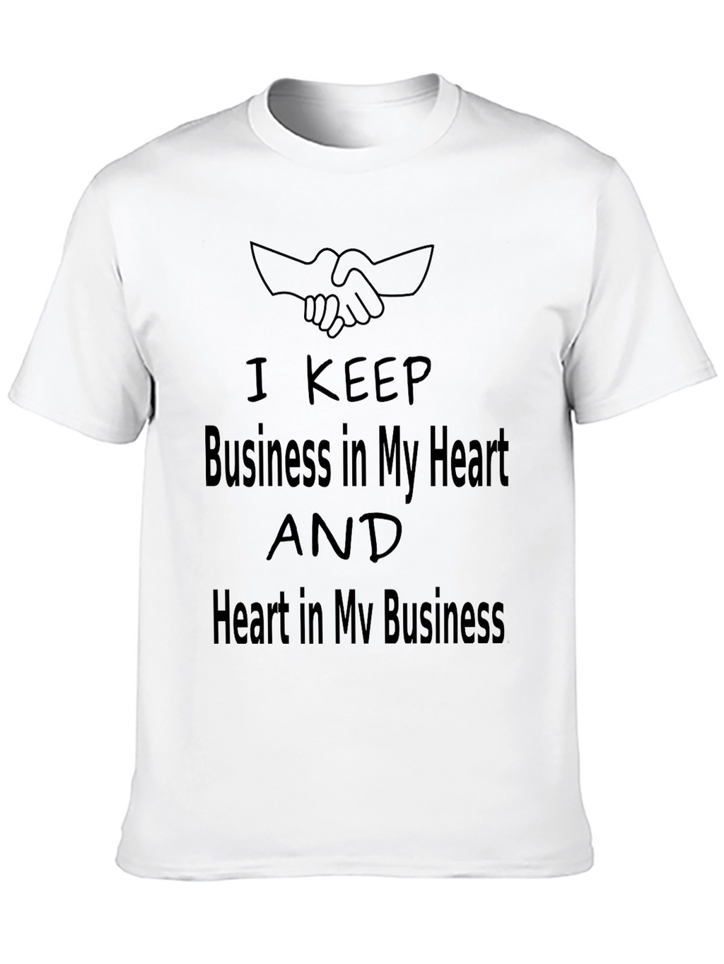 Business Heart Graphic Tee - Soft Cotton Comfort