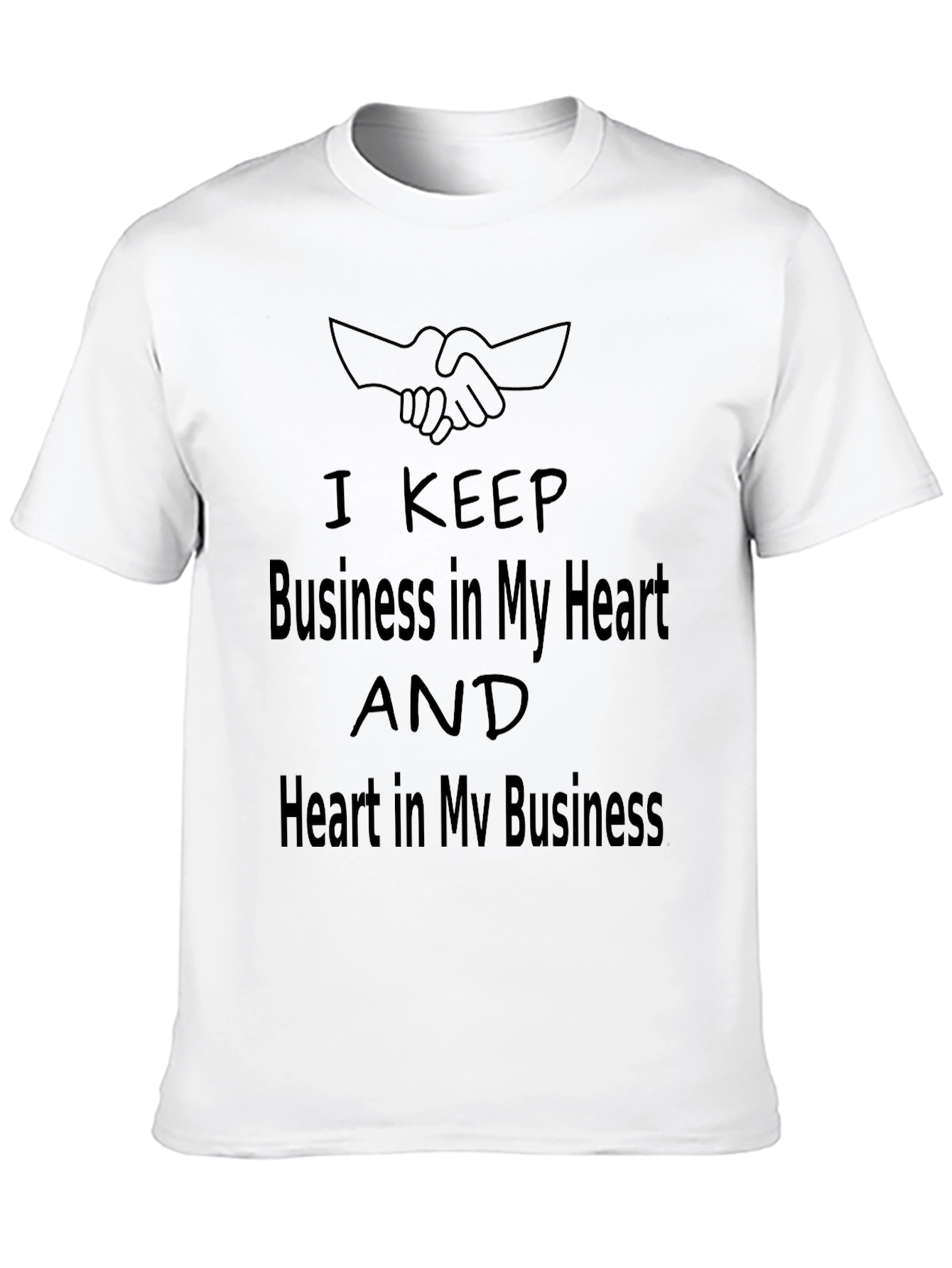 Business Heart Graphic Tee - Soft Cotton Comfort