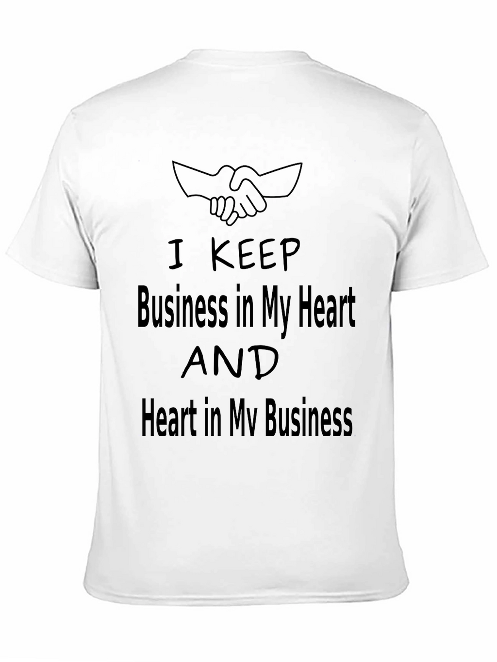 Business Heart Graphic Tee - Soft Cotton Comfort