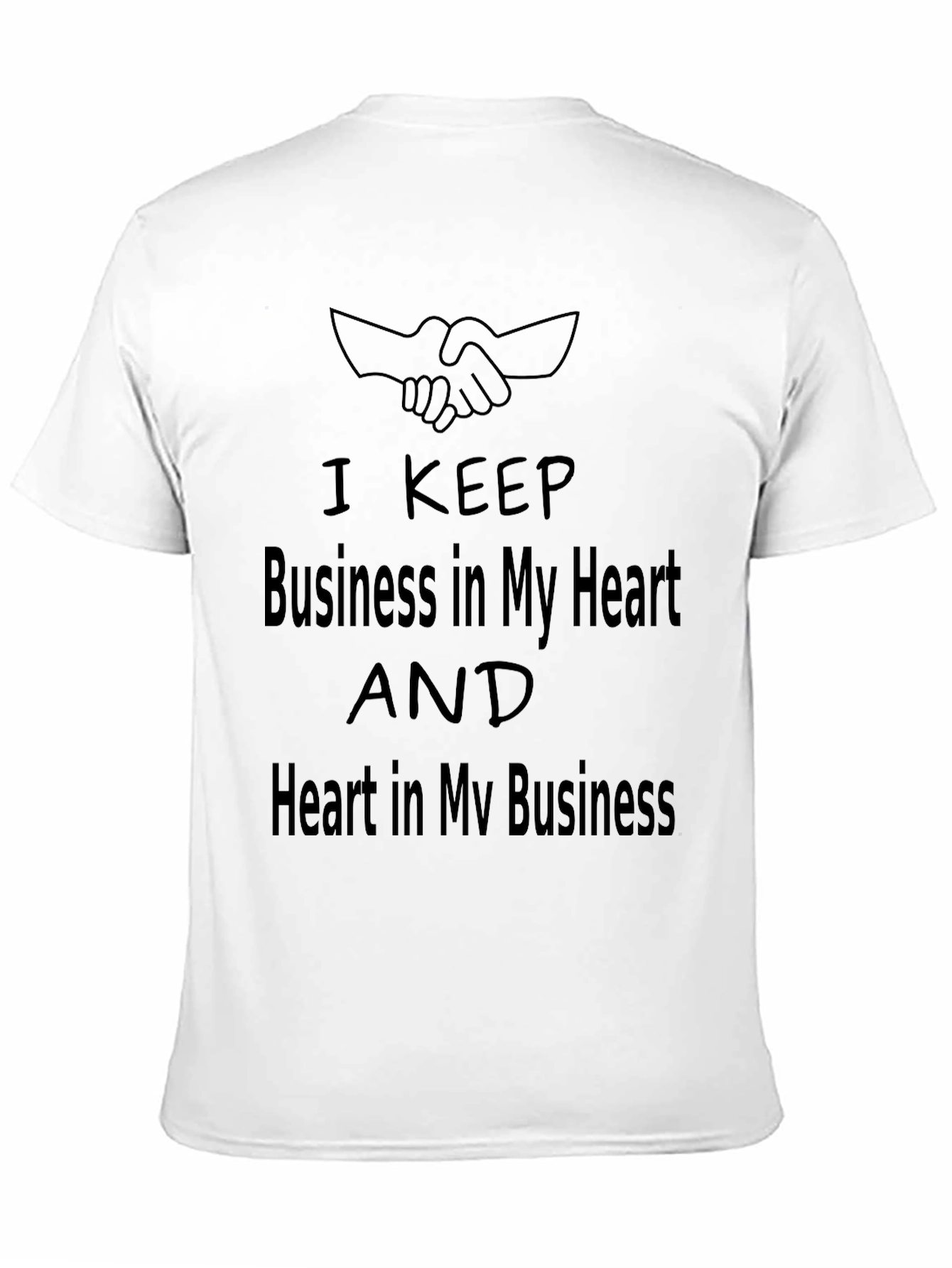 Business Heart Graphic Tee - Soft Cotton Comfort