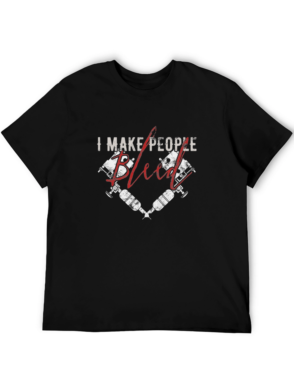 I Make People Bleed Tattoo Artist Black T-Shirt