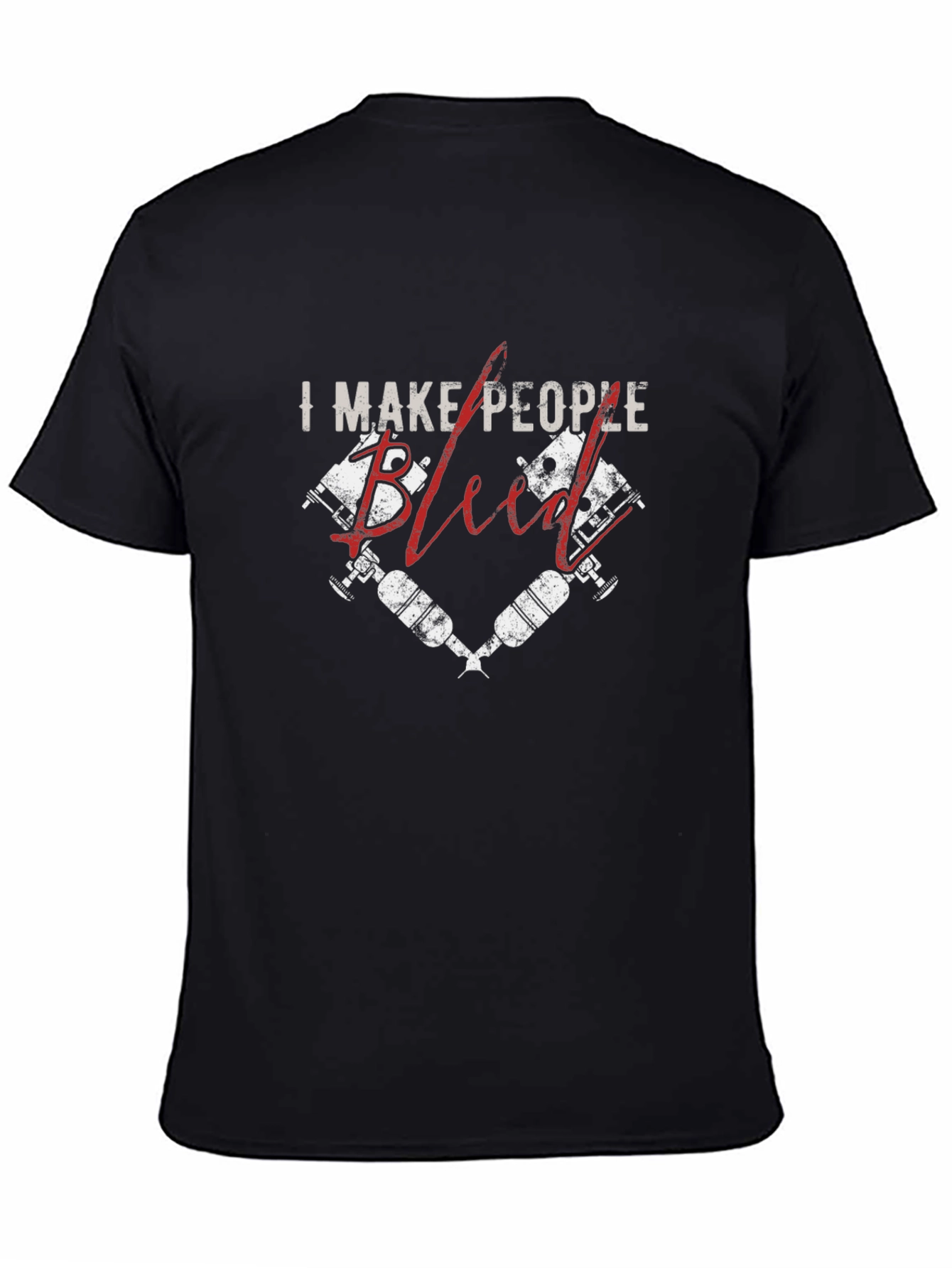 I Make People Bleed Tattoo Artist Black T-Shirt