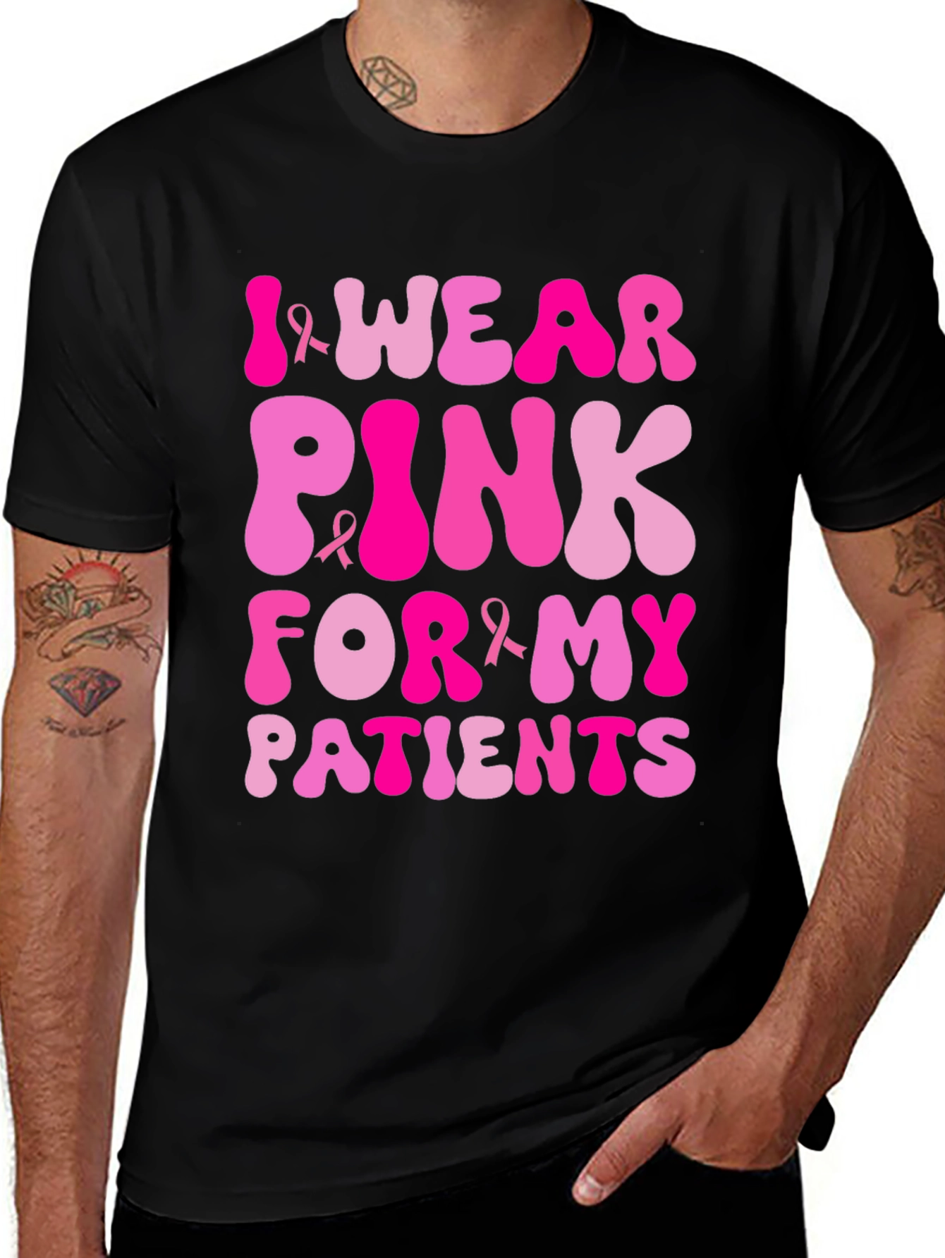 I Wear Pink For My Patients T-Shirt