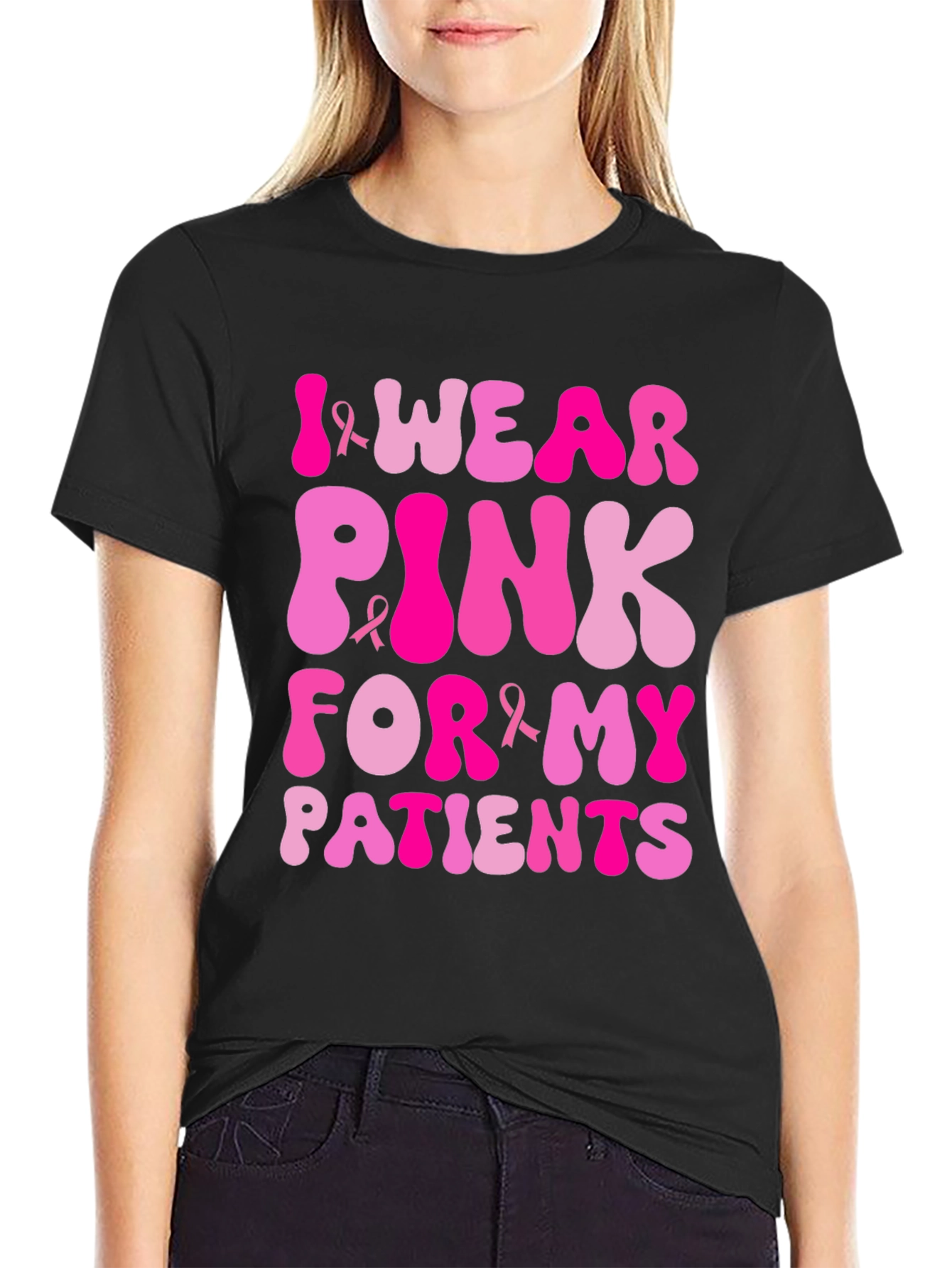 I Wear Pink For My Patients T-Shirt