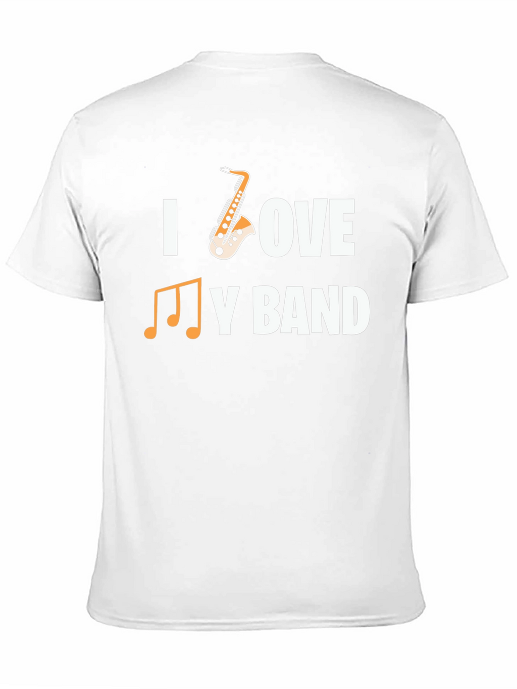 I Love My Band Saxophone Music T-Shirt