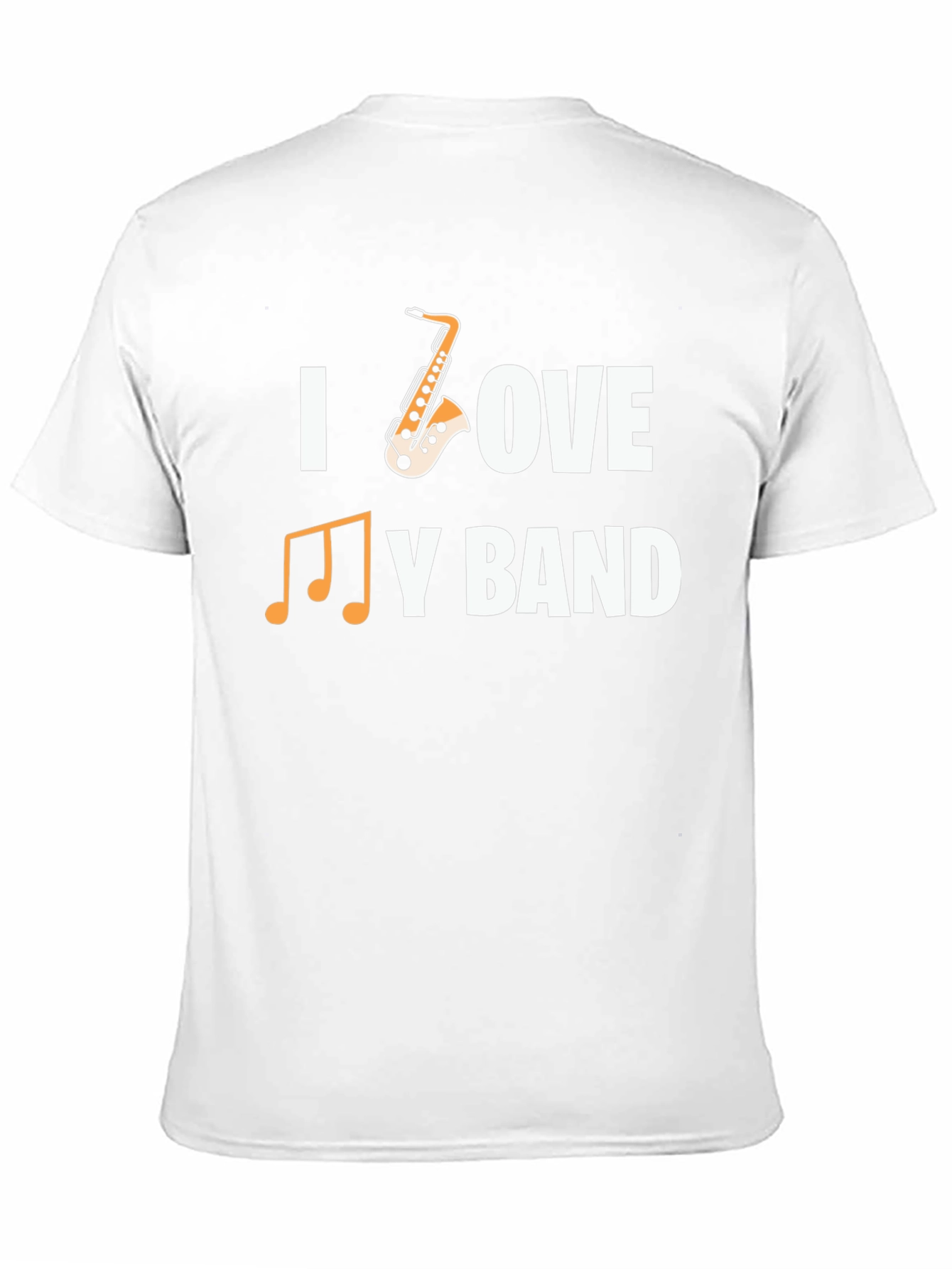 I Love My Band Saxophone Music T-Shirt