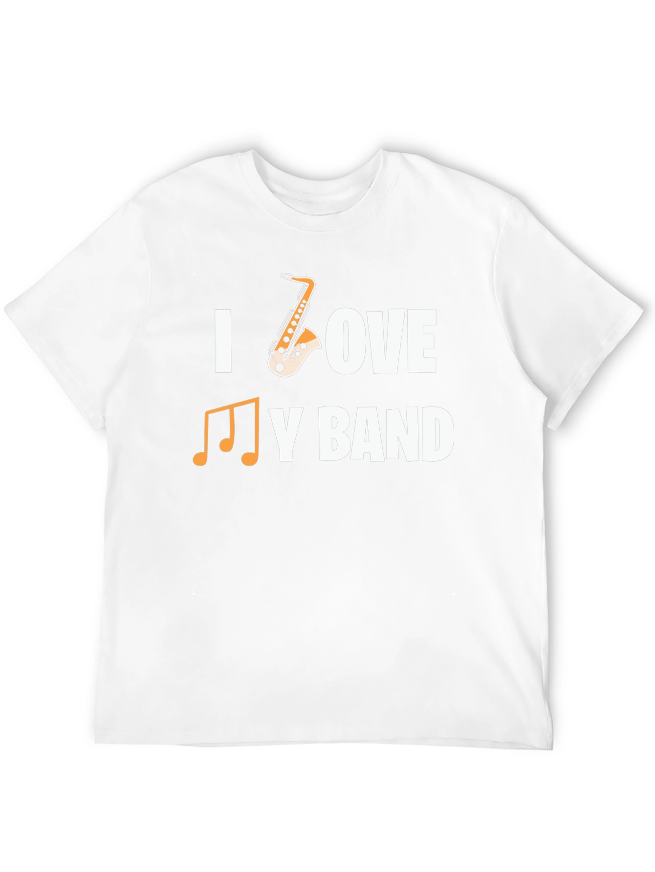 I Love My Band Saxophone Music T-Shirt