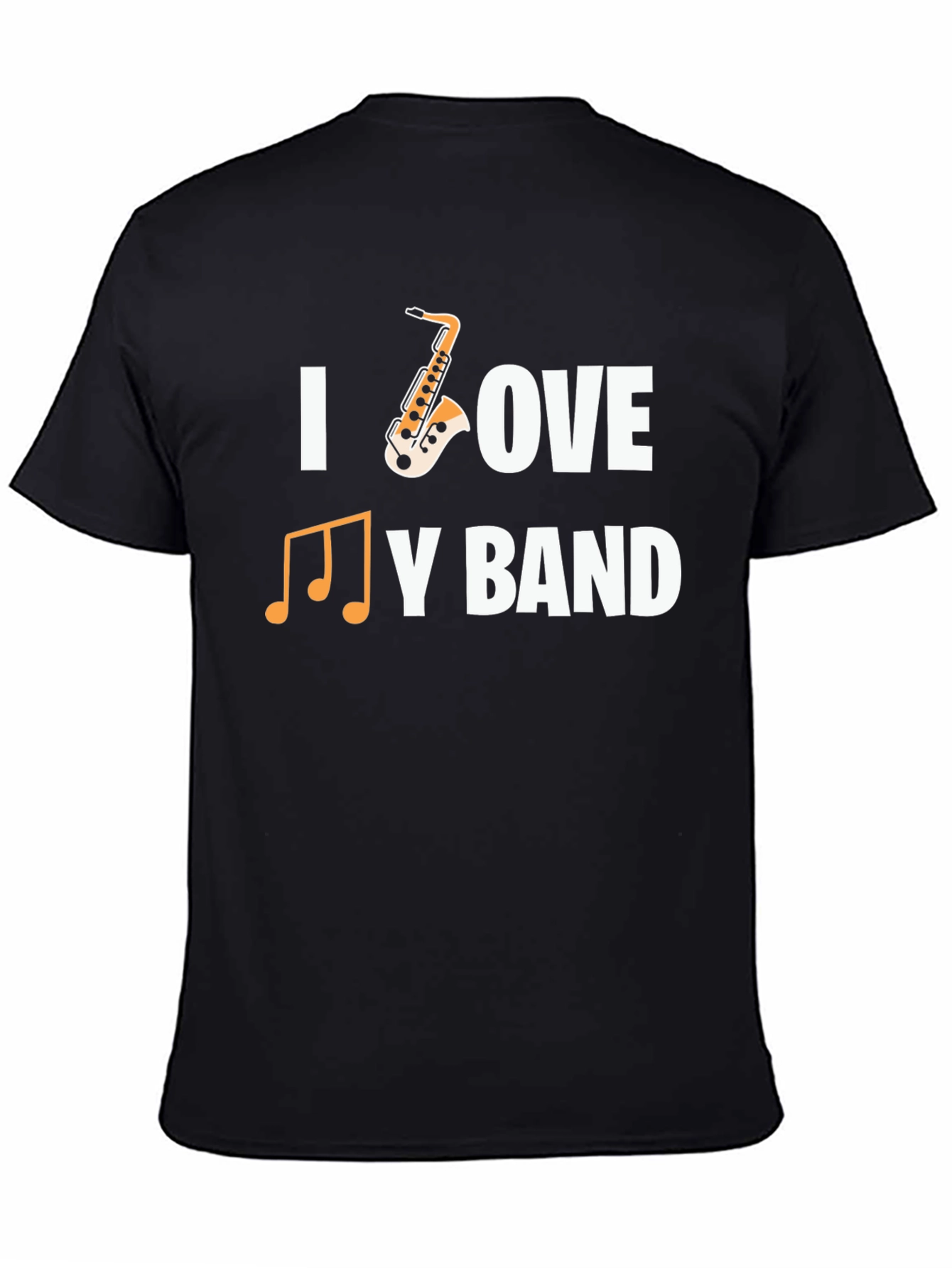 I Love My Band Saxophone Music T-Shirt