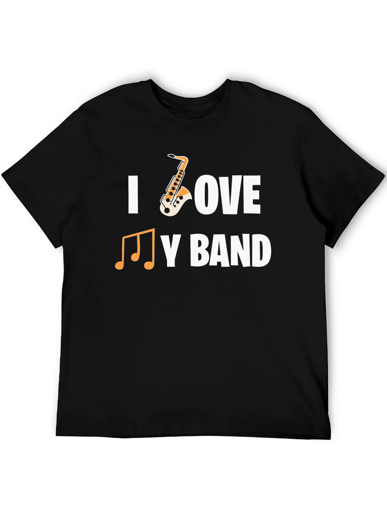 I Love My Band Saxophone Music T-Shirt