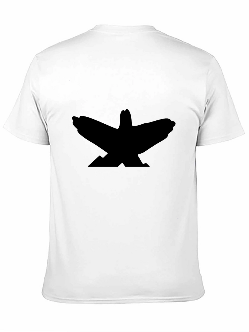 Raven Silhouette Graphic Tee - Black Cotton T-Shirt