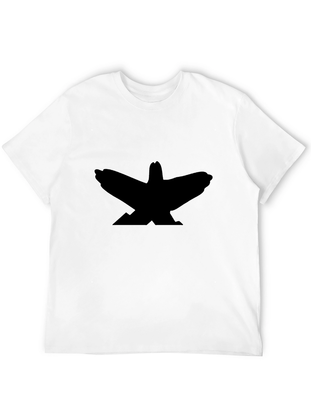 Raven Silhouette Graphic Tee - Black Cotton T-Shirt