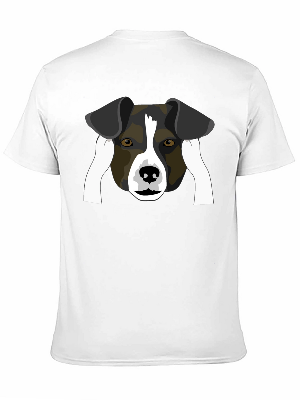 Dog Face Graphic Black T-Shirt