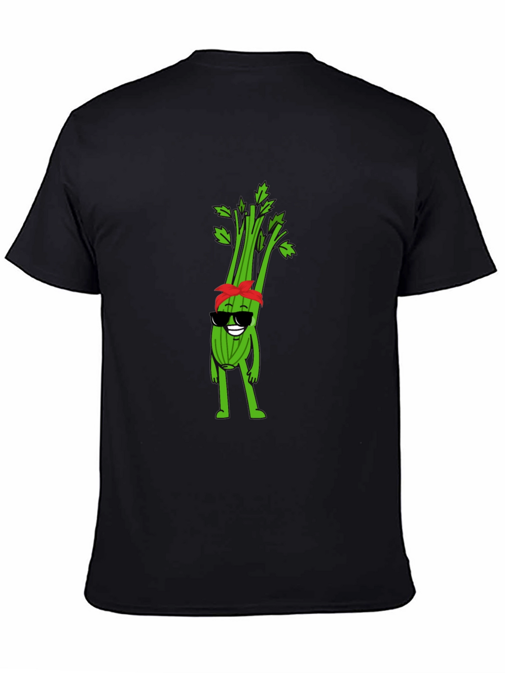 Cool Celery Cartoon Graphic T-Shirt