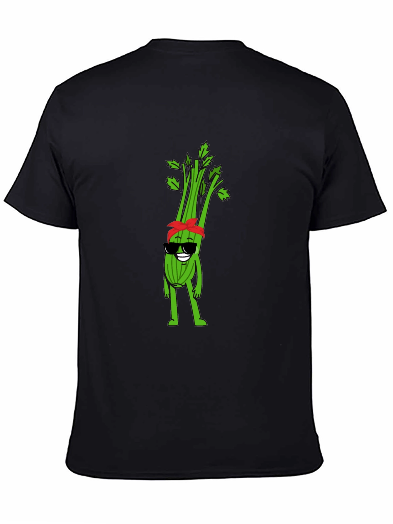 Cool Celery Cartoon Graphic T-Shirt