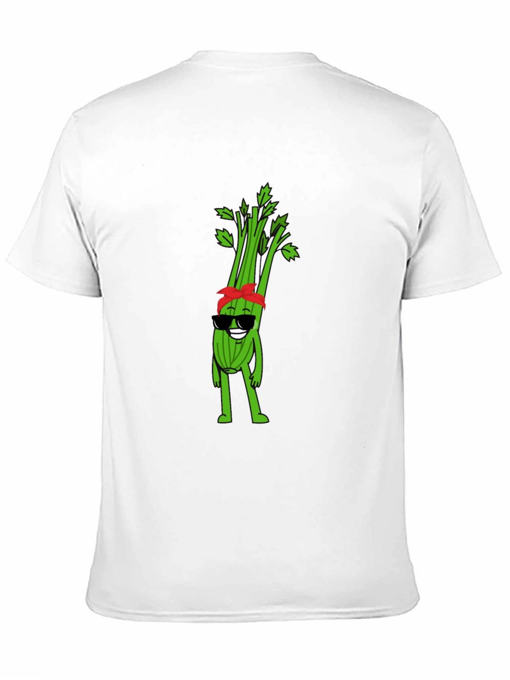 Cool Celery Cartoon Graphic T-Shirt