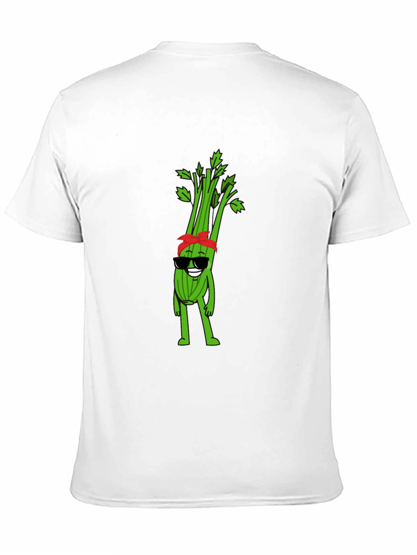 Cool Celery Cartoon Graphic T-Shirt