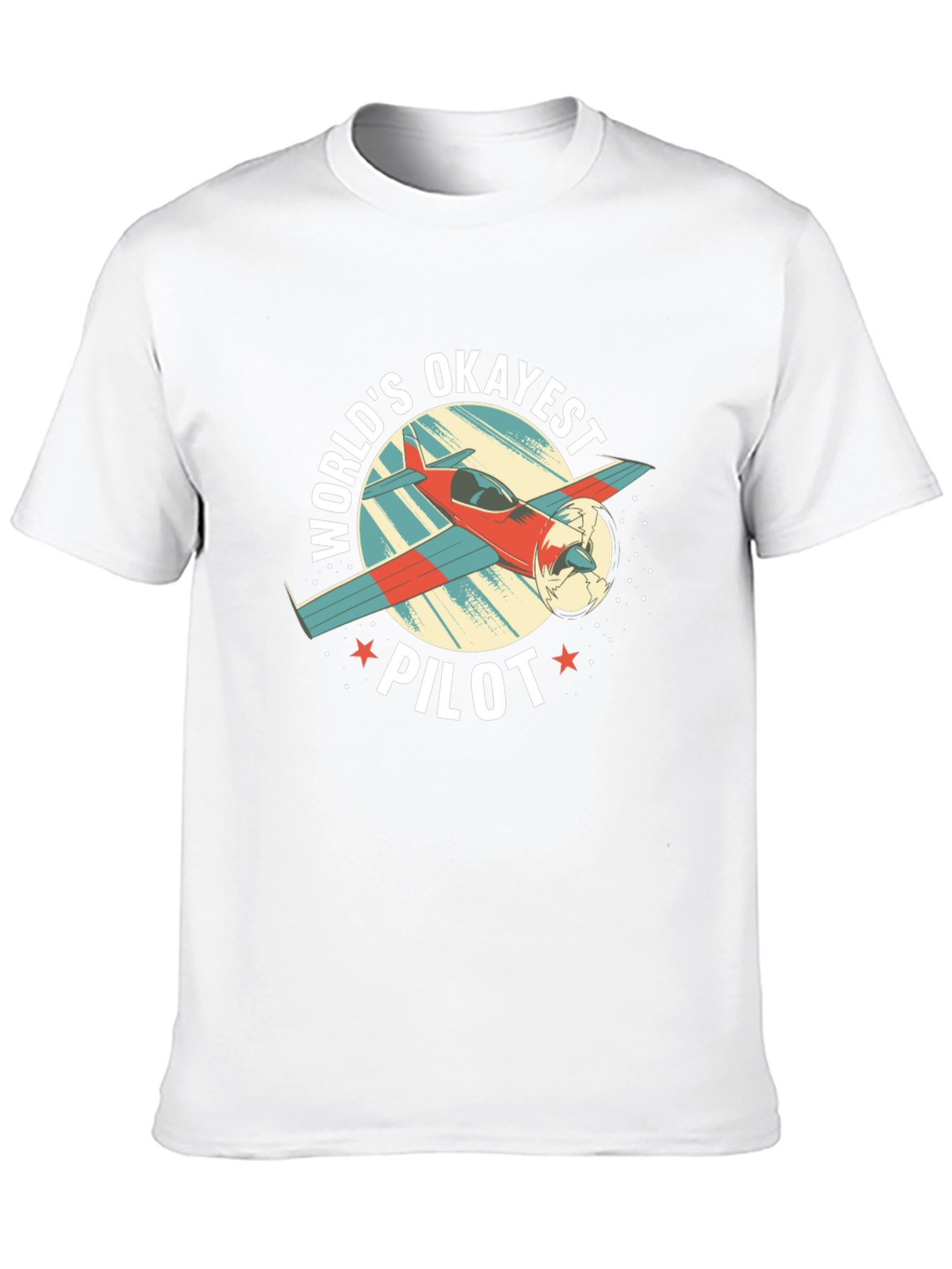 Worlds Okayest Pilot Graphic T-Shirt