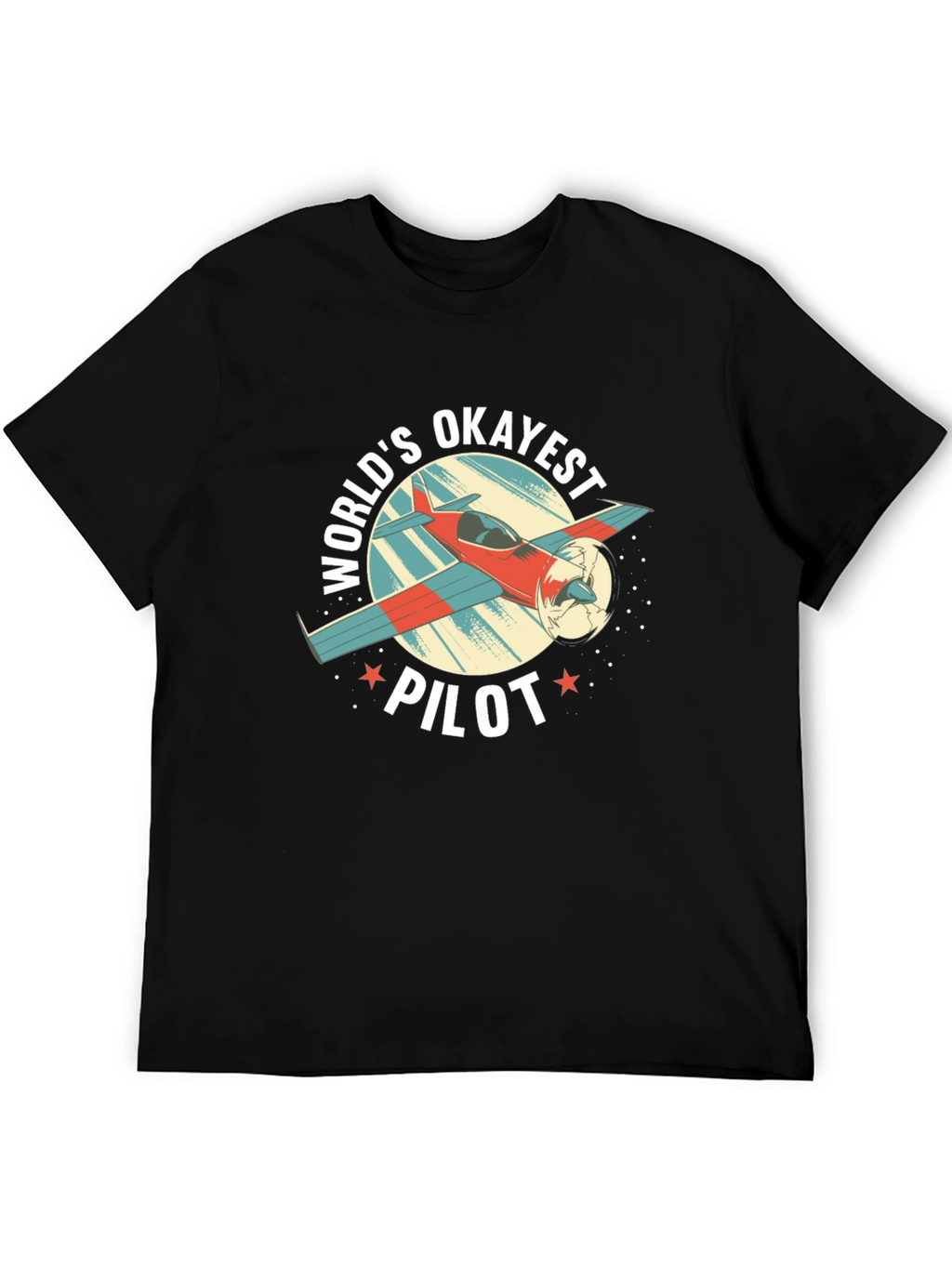 Worlds Okayest Pilot Graphic T-Shirt