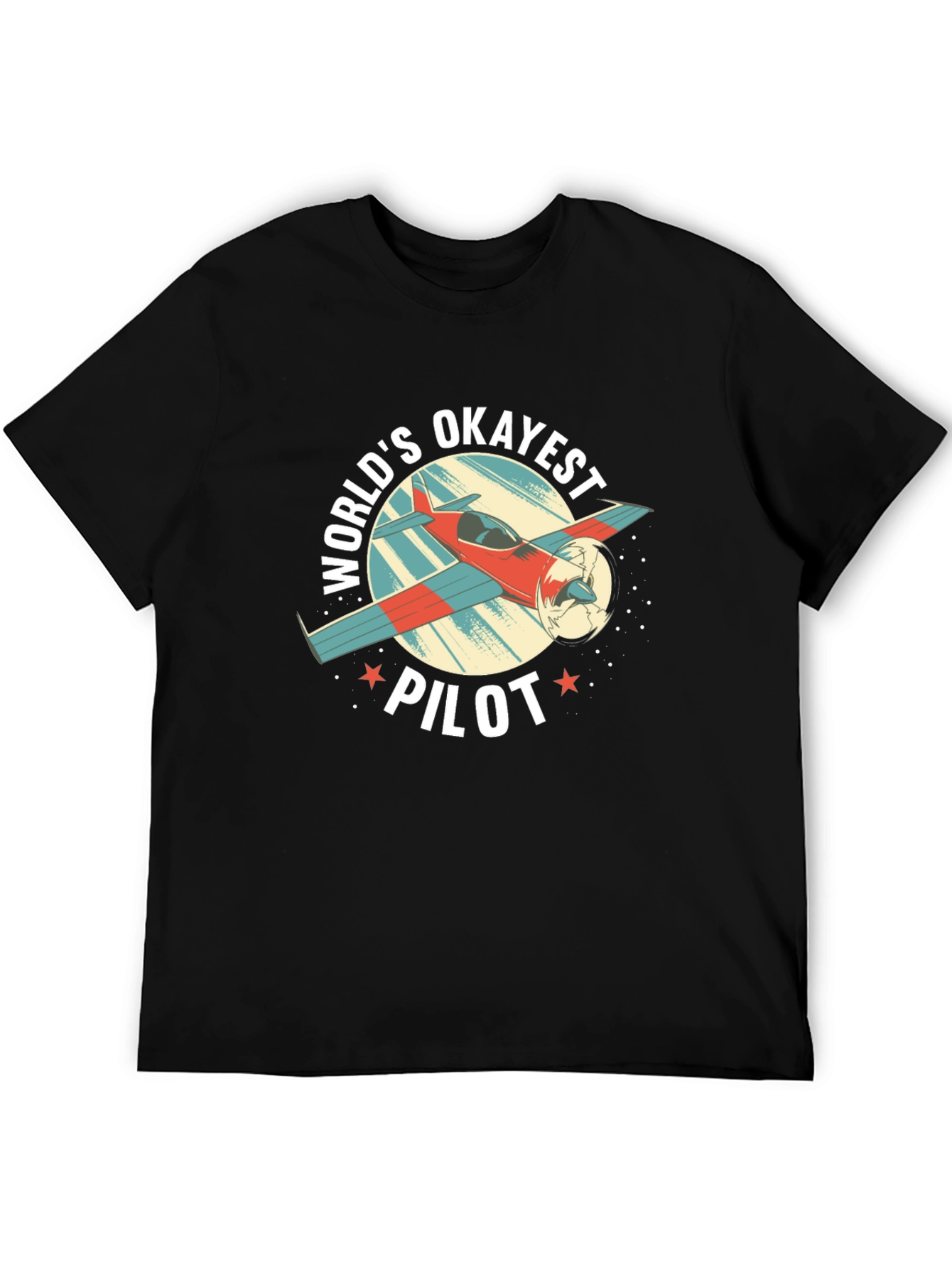 Worlds Okayest Pilot Graphic T-Shirt